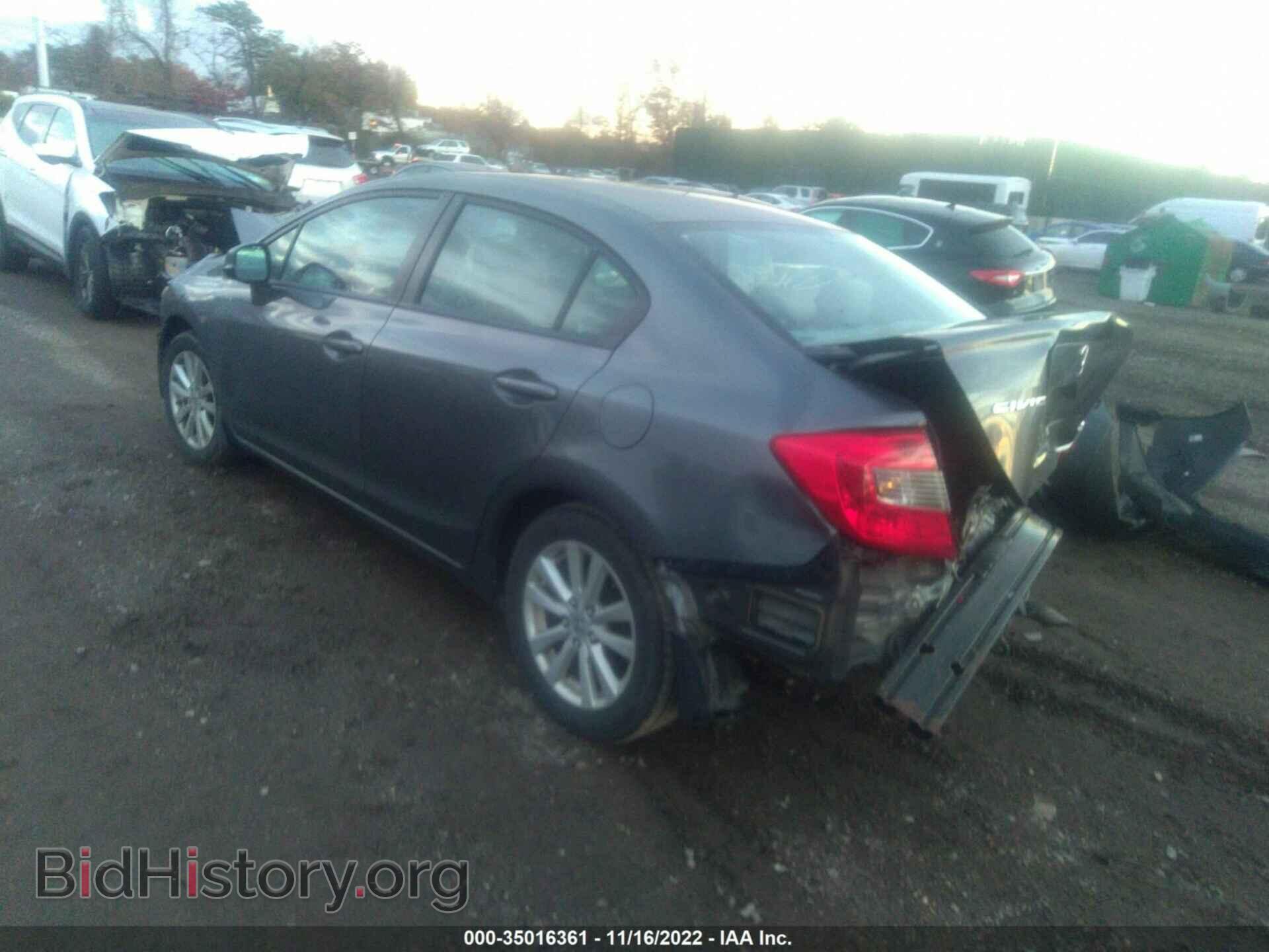 2012 HONDA CIVIC SDN - VIN: 19XFB2F83CE351929 - Фото 3