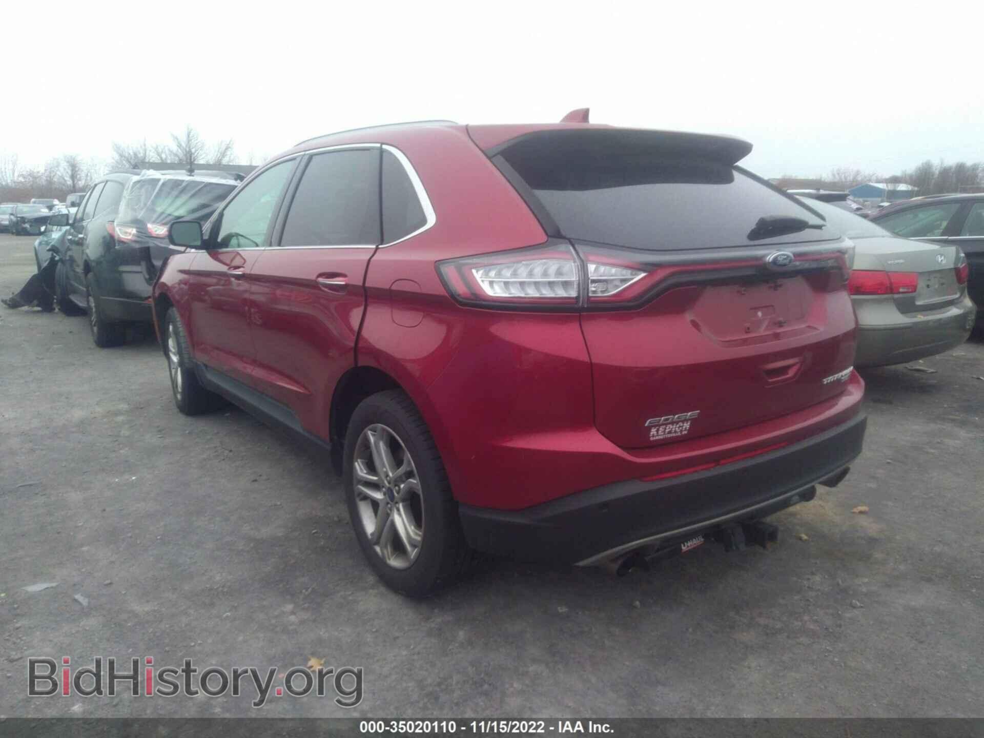 2015 FORD EDGE - VIN: 2FMTK4K99FBB61962 - Фото 3