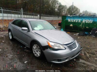 2013 Chrysler 200 LX, gray — VIN 1C3CCBAB7DN596981, IAAI