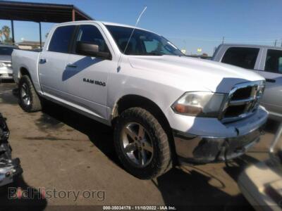2012 RAM 1500 SLT, белый — VIN 1C6RD7LP0CS156309, IAAI