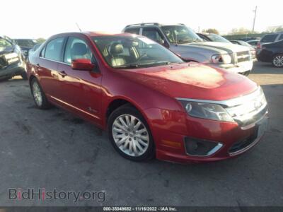 2011 Ford FUSION Hybrid, красный — VIN 3FADP0L32BR319394, IAAI