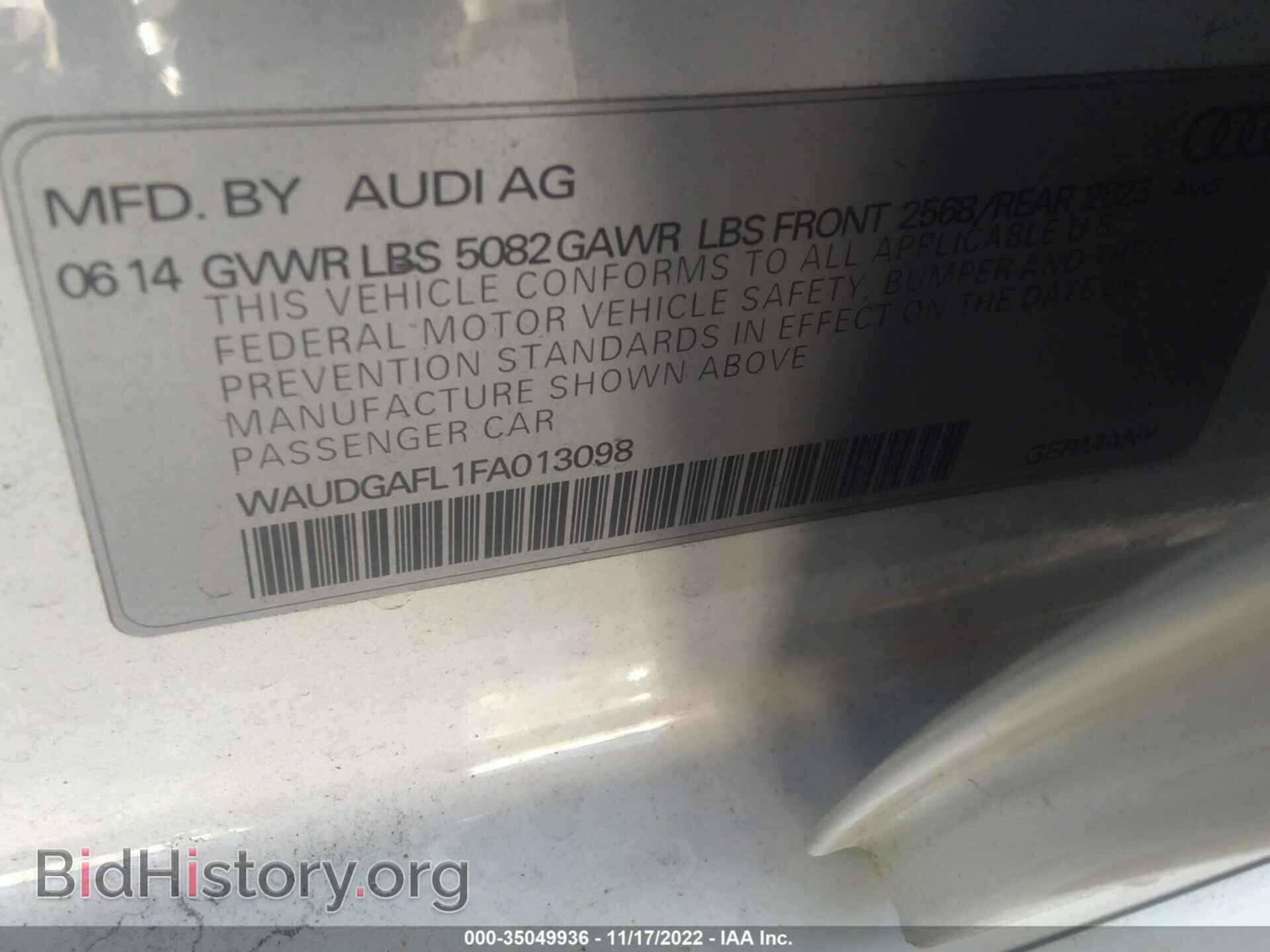2015 AUDI S4 - VIN: WAUDGAFL1FA013098 - Photo 9