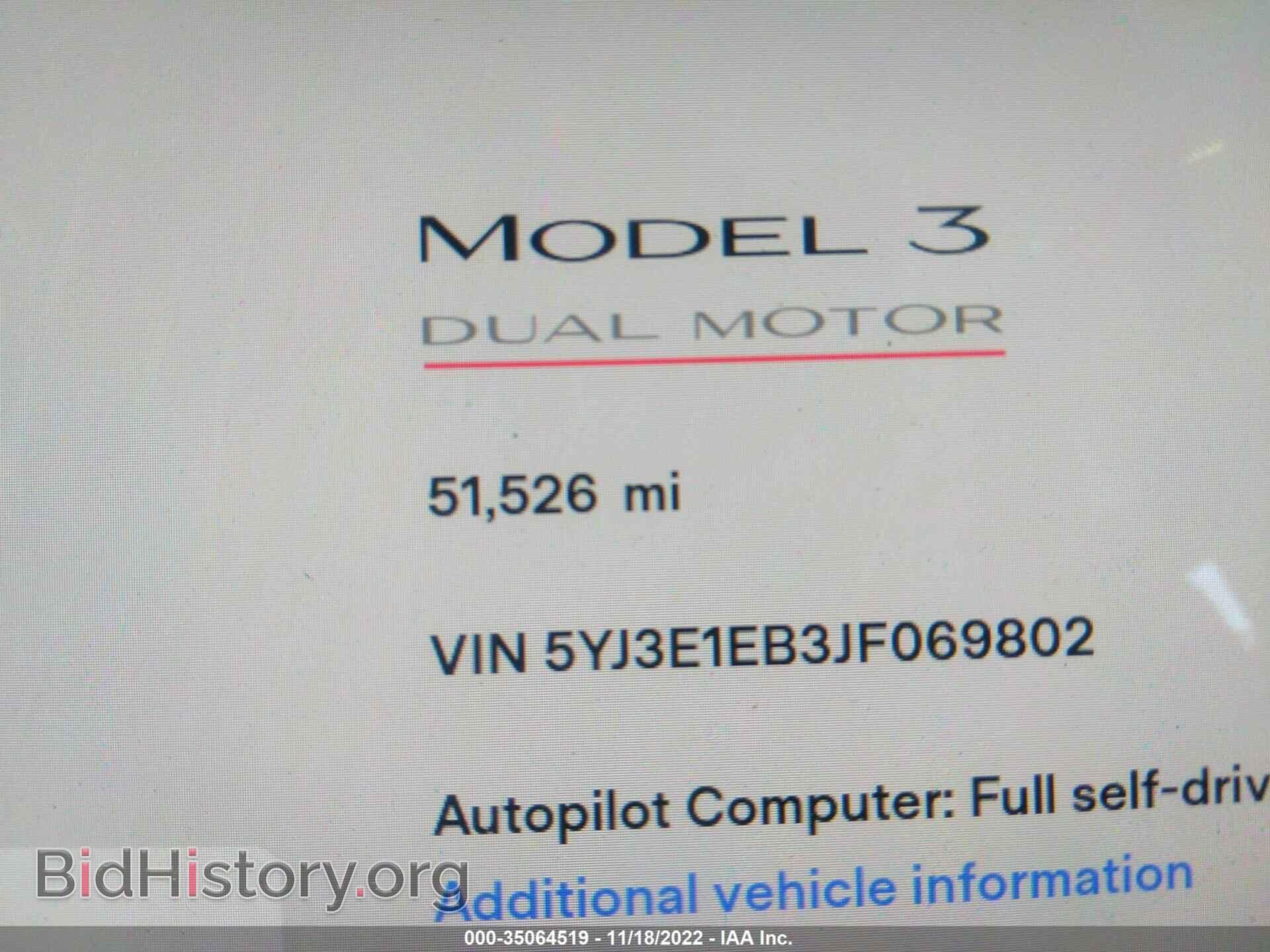 2018 TESLA MODEL 3 - VIN: 5YJ3E1EB3JF069802 - Фото 7