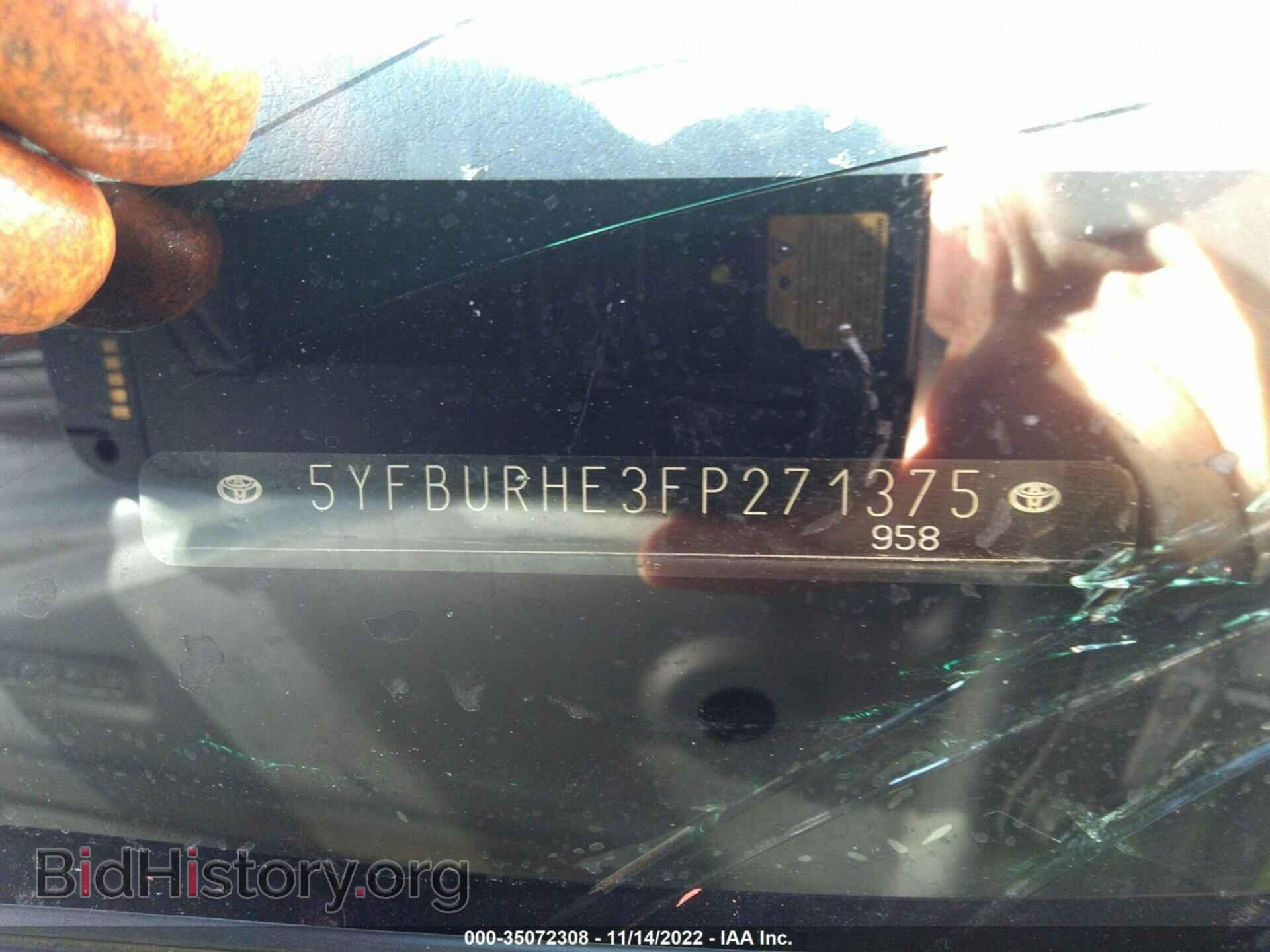 2015 TOYOTA COROLLA - VIN: 5YFBURHE3FP271375 - Фото 9