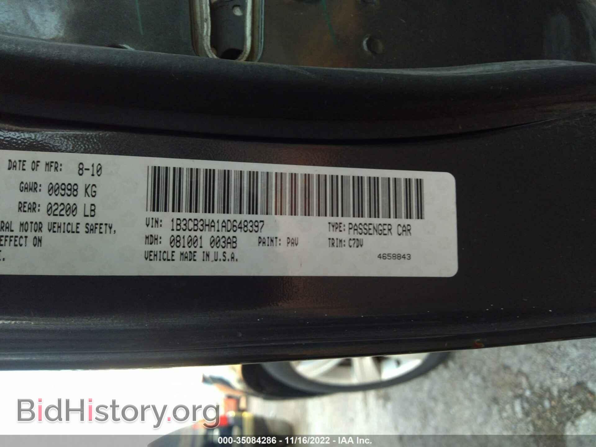 2010 DODGE CALIBER - VIN: 1B3CB3HA1AD648397 - Фото 9