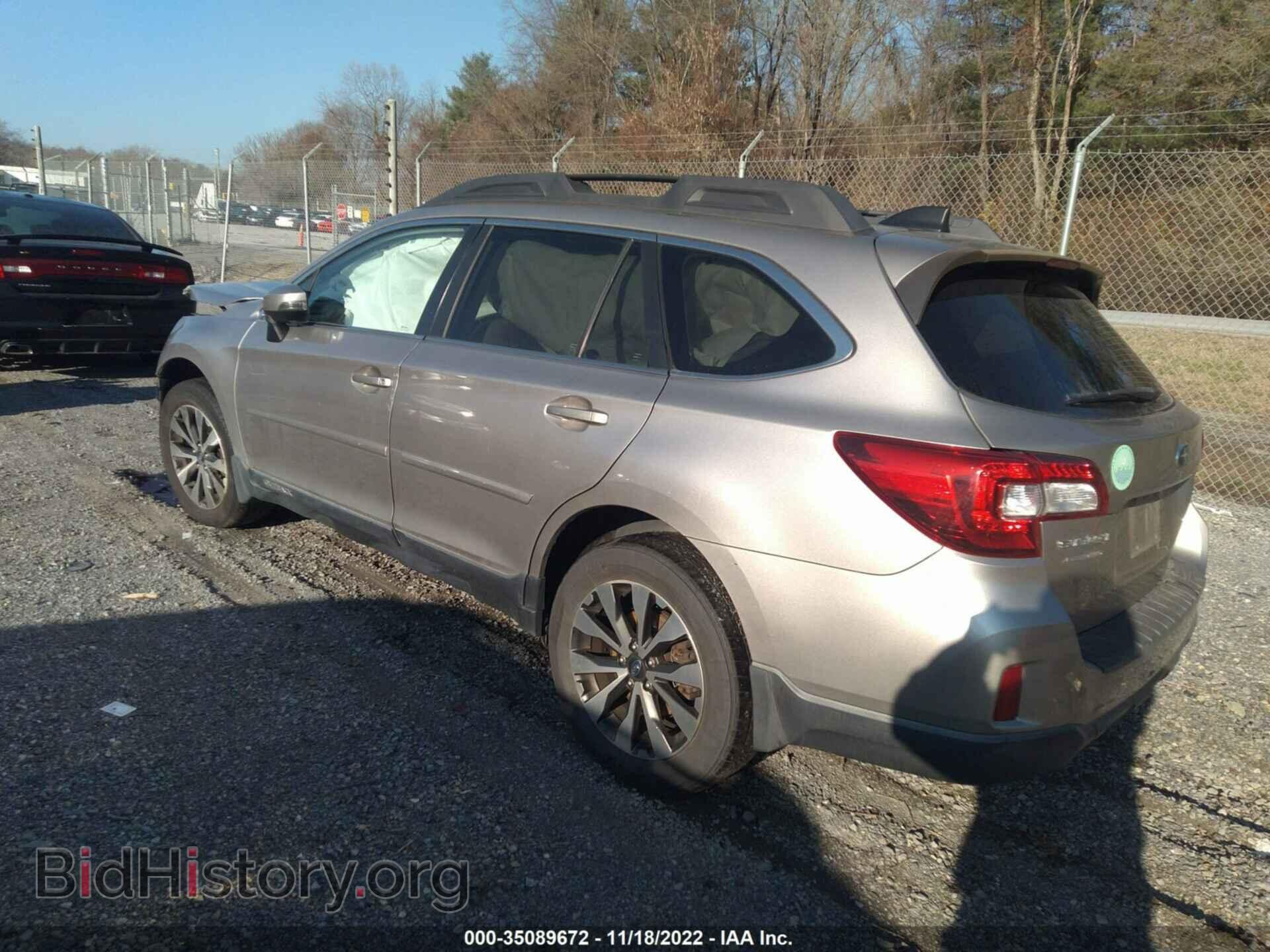2016 SUBARU OUTBACK - VIN: 4S4BSANC5G3291840 - Фото 3