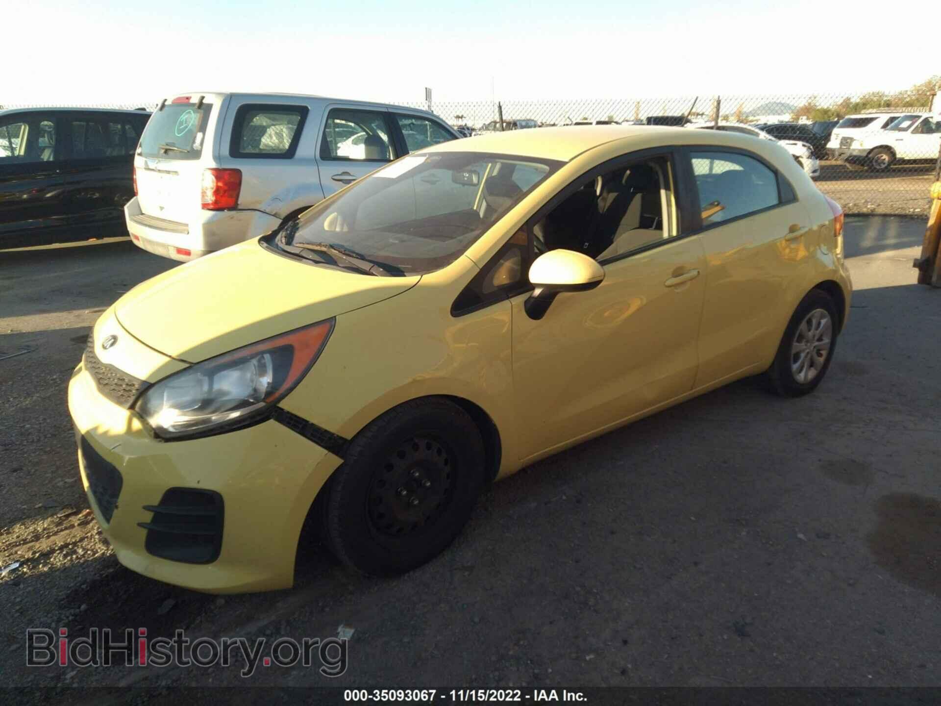 2016 KIA RIO - VIN: KNADM5A37G6676574 - Фото 2