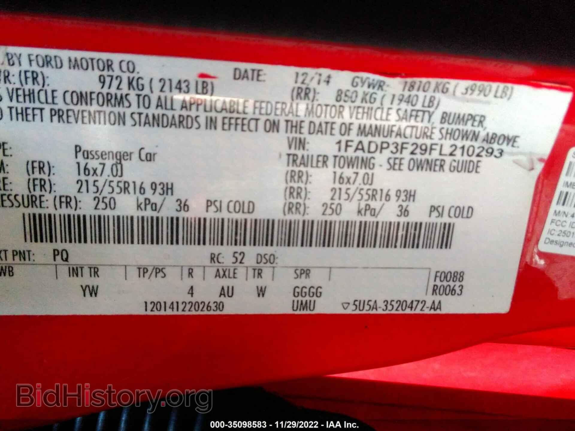 2015 FORD FOCUS - VIN: 1FADP3F29FL210293 - Фото 9