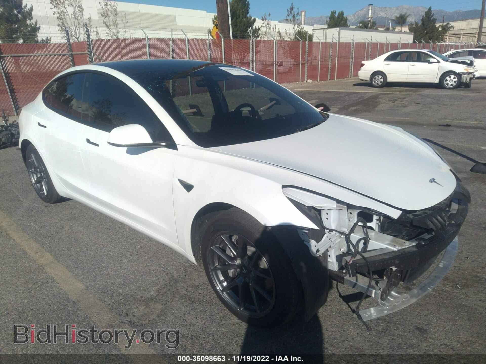 Photo 5YJ3E1EA8MF939586 - TESLA MODEL 3 2021