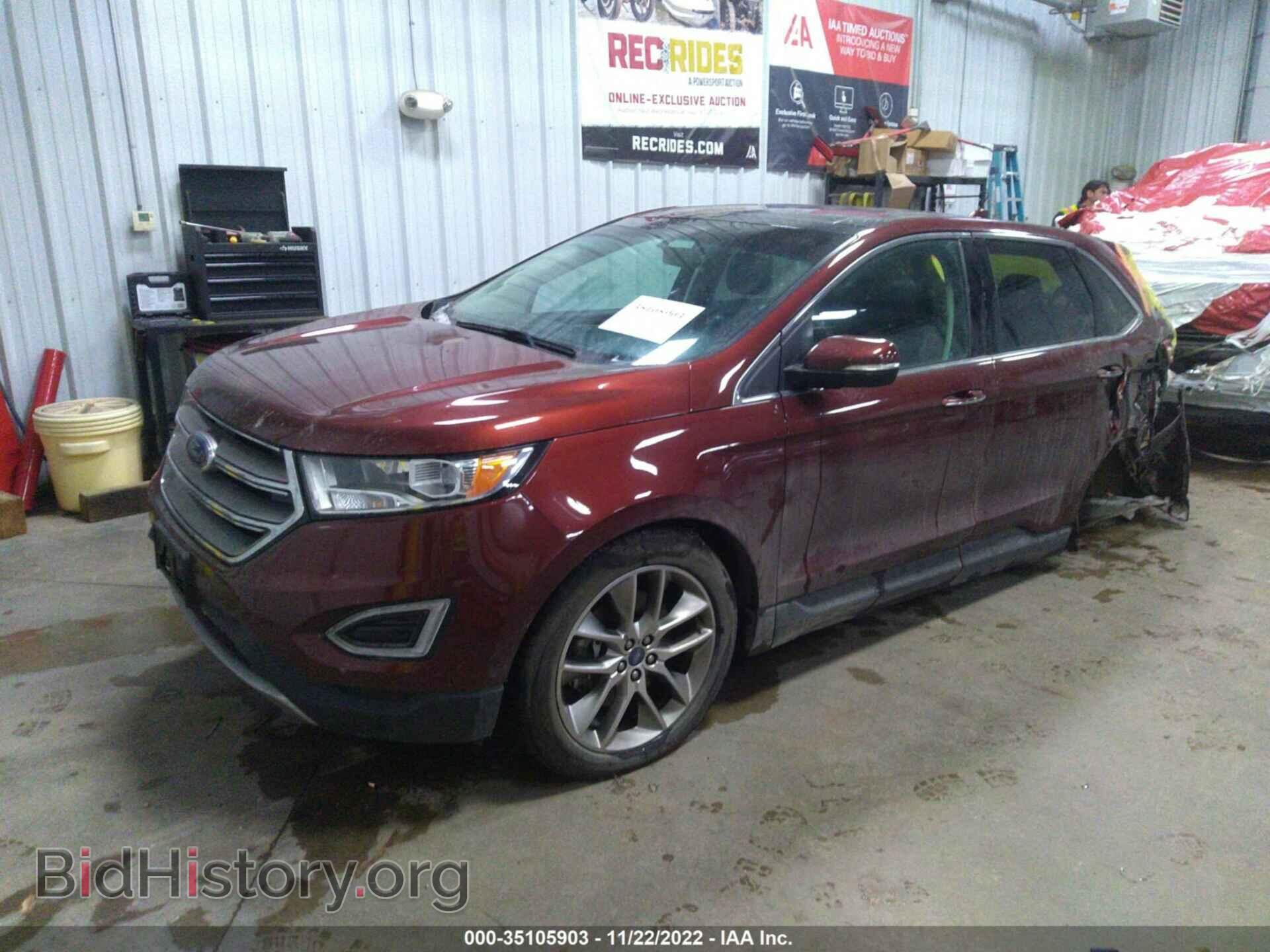 2015 FORD EDGE - VIN: 2FMTK4K94FBC20755 - Photo 2