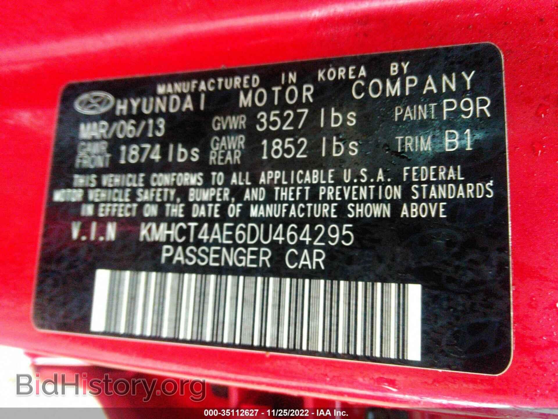 2013 HYUNDAI ACCENT - VIN: KMHCT4AE6DU464295 - Photo 9