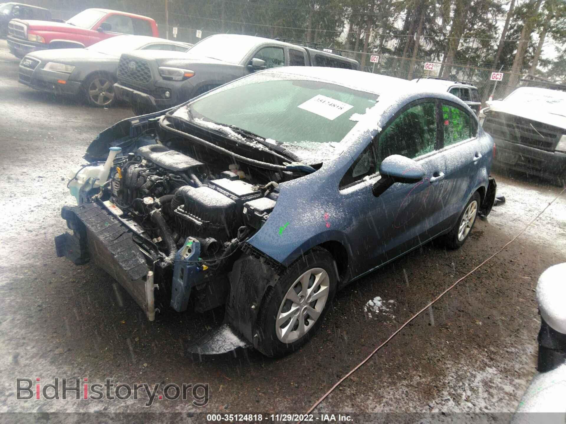 2016 KIA RIO - VIN: KNADM4A37G6691697 - Фото 2