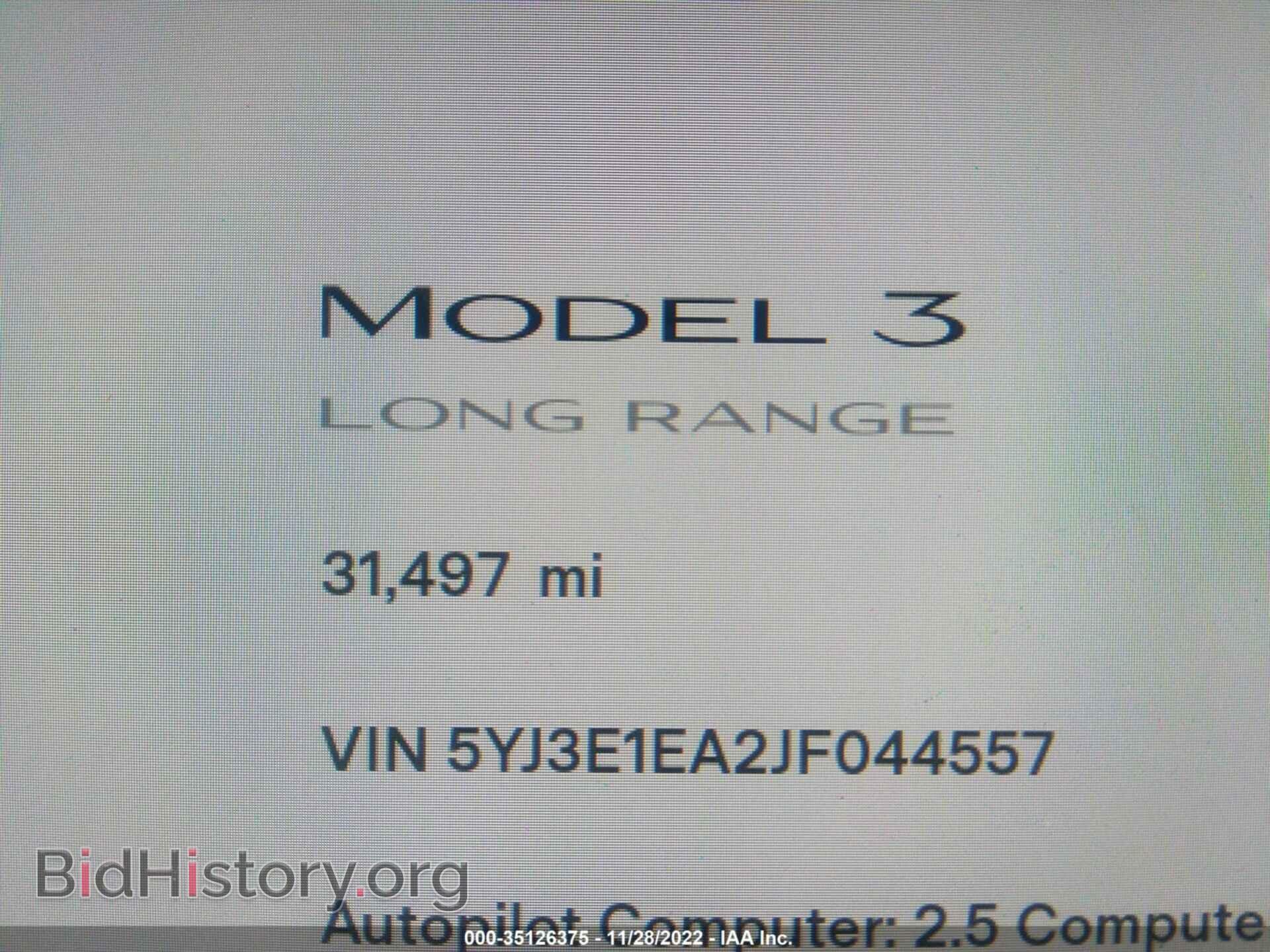 2018 TESLA MODEL 3 - VIN: 5YJ3E1EA2JF044557 - Фото 7