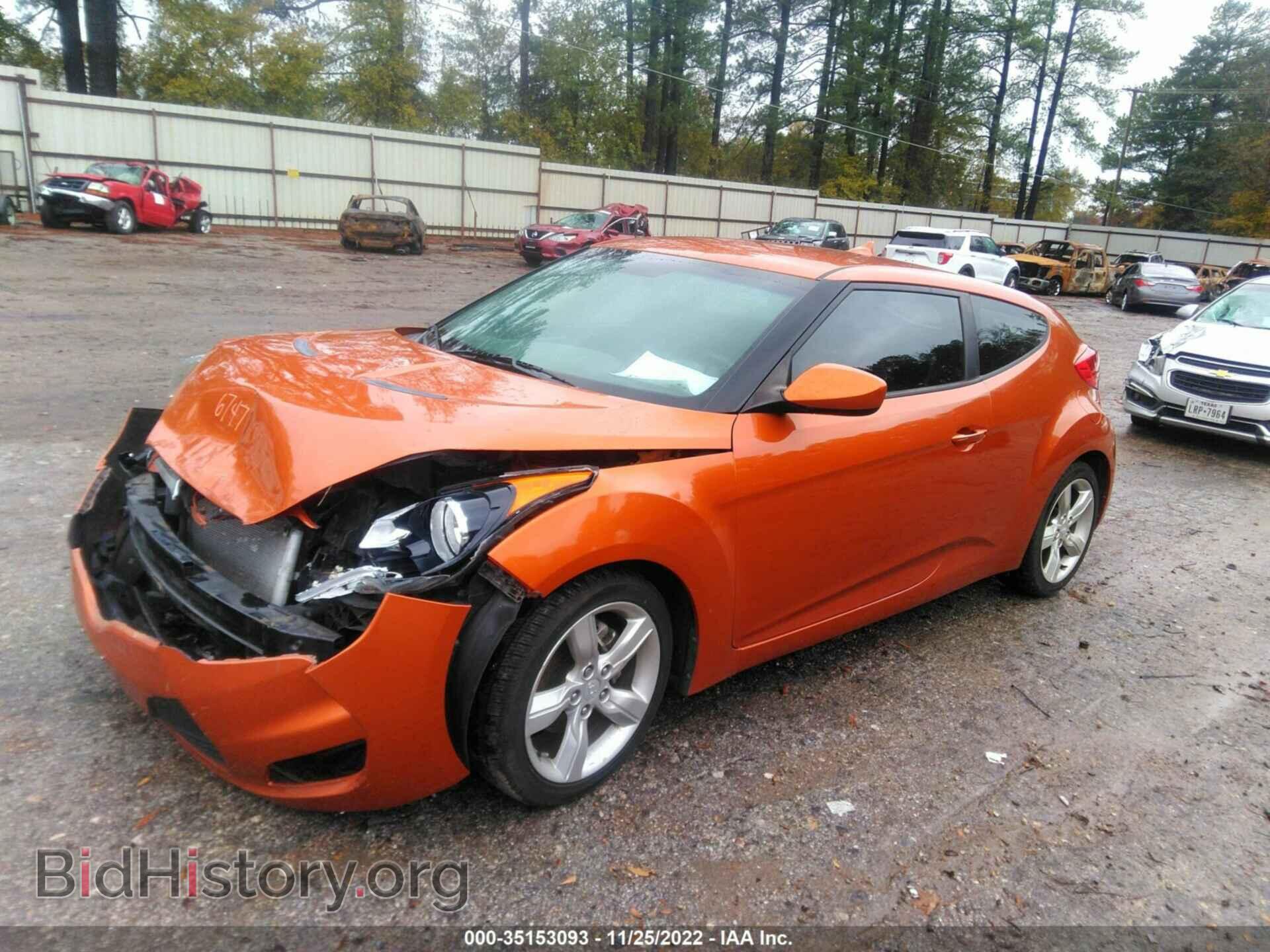 2012 HYUNDAI VELOSTER - VIN: KMHTC6AD8CU071321 - Фото 2