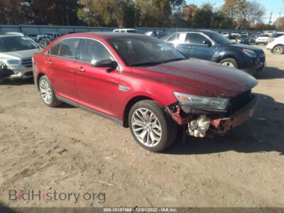 2013 Ford TAURUS Limited, красный — VIN 1FAHP2F85DG146470, IAAI