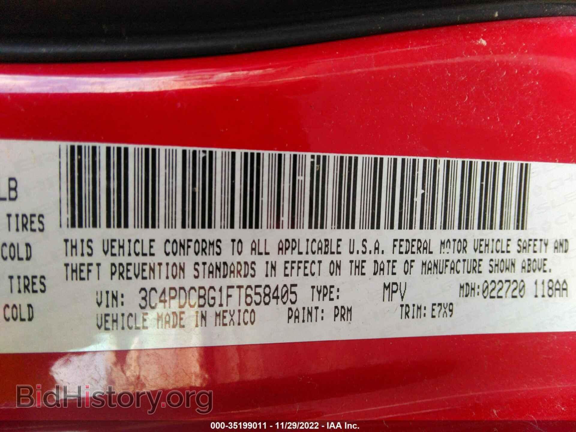 2015 DODGE JOURNEY - VIN: 3C4PDCBG1FT658405 - Photo 9