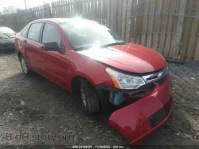 2011 Ford FOCUS SE, красный — VIN 1FAHP3FN4BW105357, IAAI
