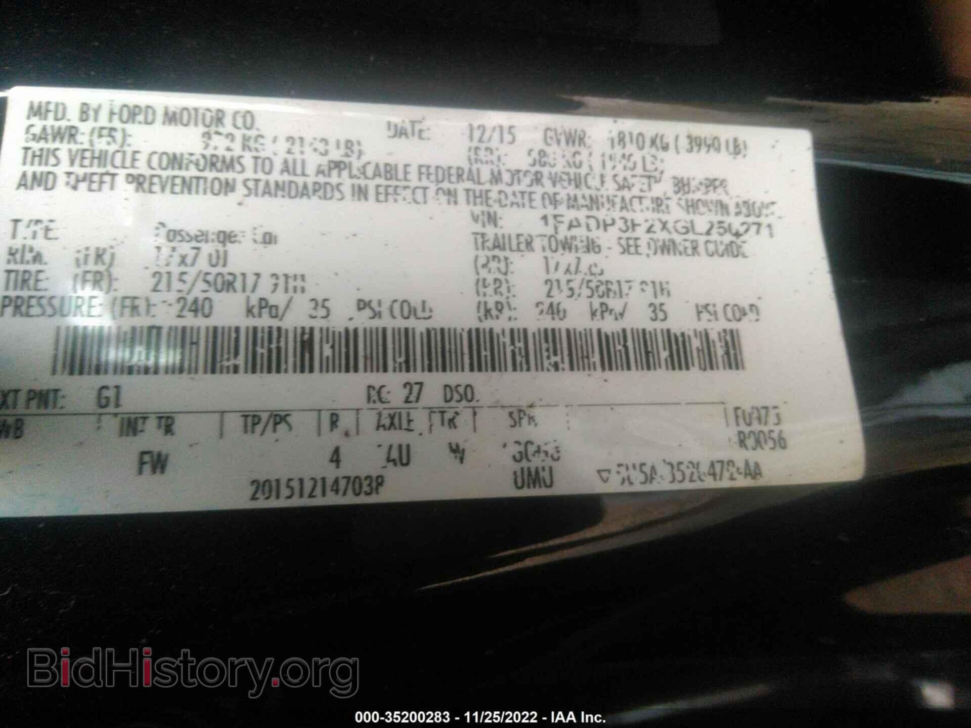 2016 FORD FOCUS - VIN: 1FADP3F2XGL250271 - Photo 9