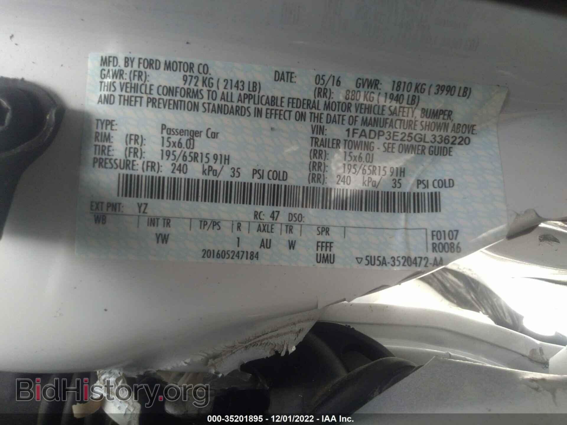 2016 FORD FOCUS - VIN: 1FADP3E25GL336220 - Photo 9