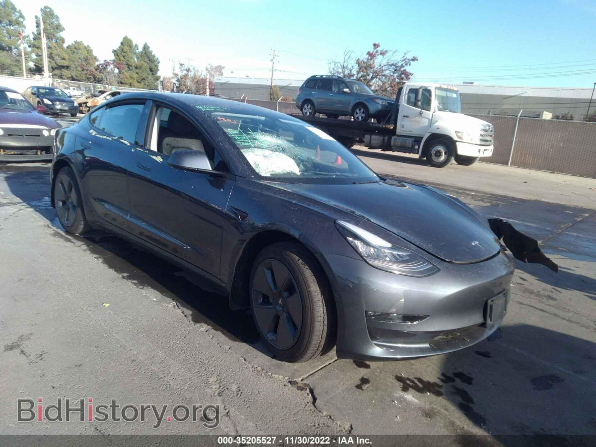 Photo 5YJ3E1EB9NF242535 - TESLA MODEL 3 2022