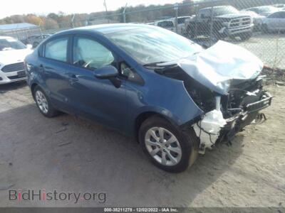 2016 Kia RIO LX, blue — VIN KNADM4A31G6663300, IAAI