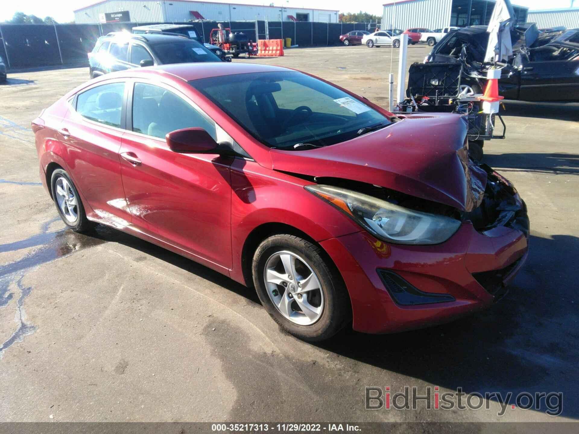 Photo 5NPDH4AE8EH546907 - HYUNDAI ELANTRA 2014