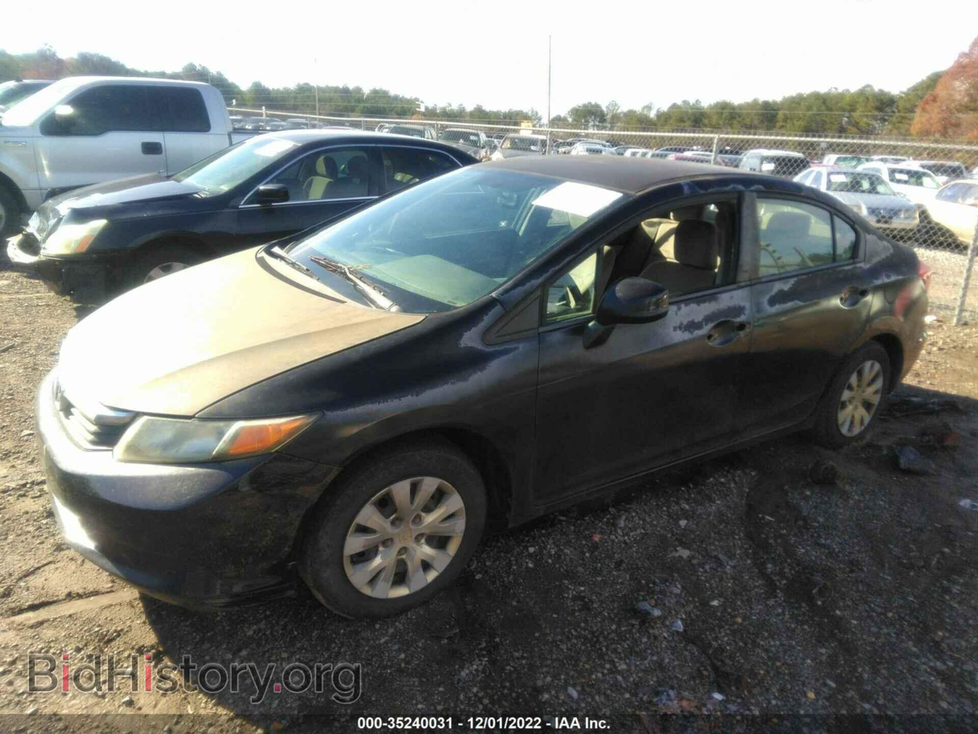 2012 HONDA CIVIC SDN - VIN: 2HGFB2F56CH560965 - Фото 2