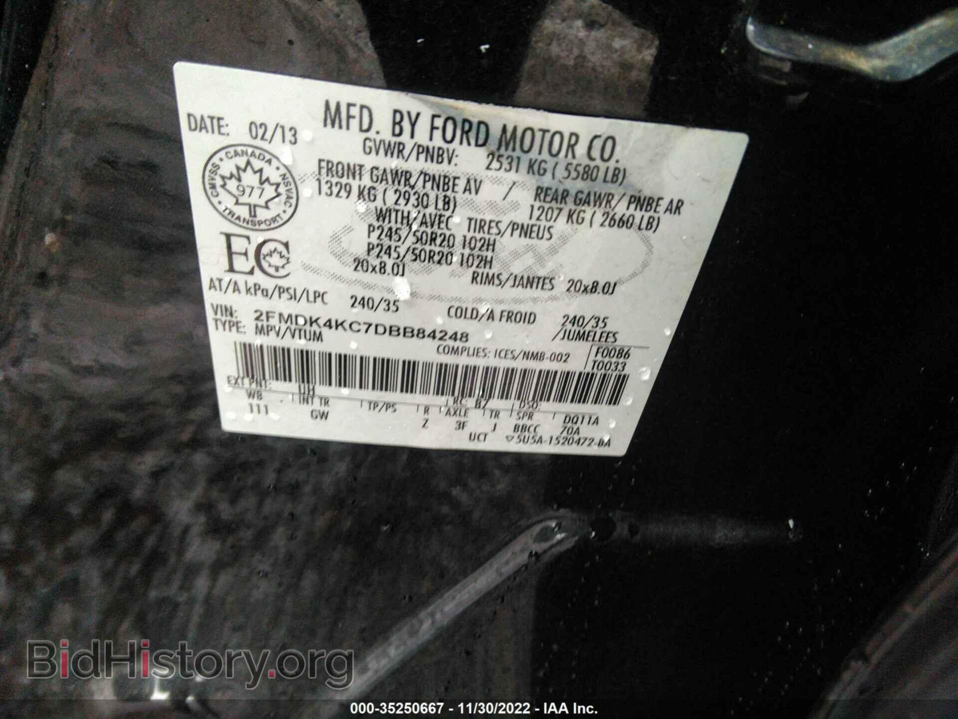 2013 FORD EDGE - VIN: 2FMDK4KC7DBB84248 - Photo 9