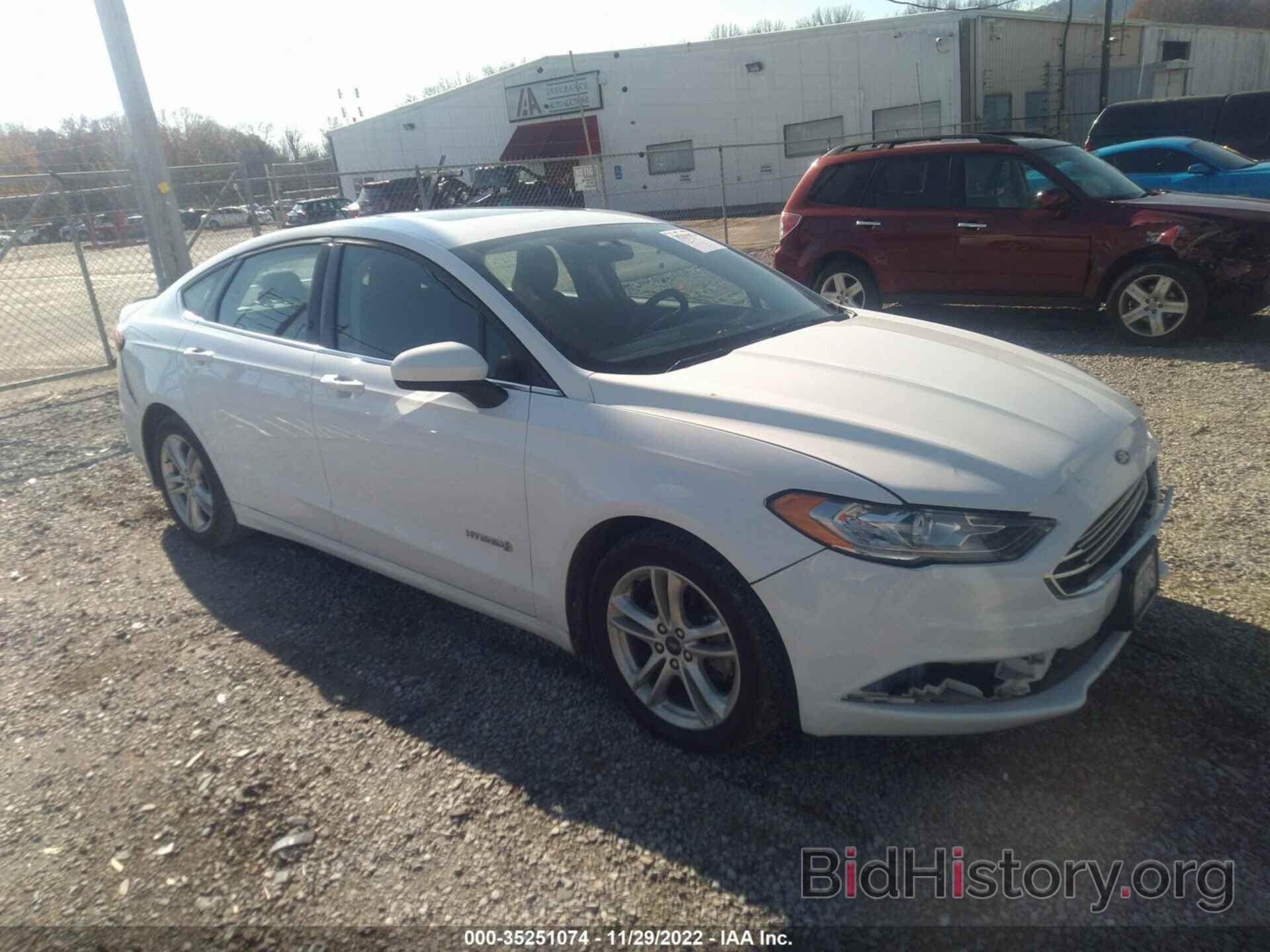 Photo 3FA6P0LU4JR269663 - FORD FUSION HYBRID 2018