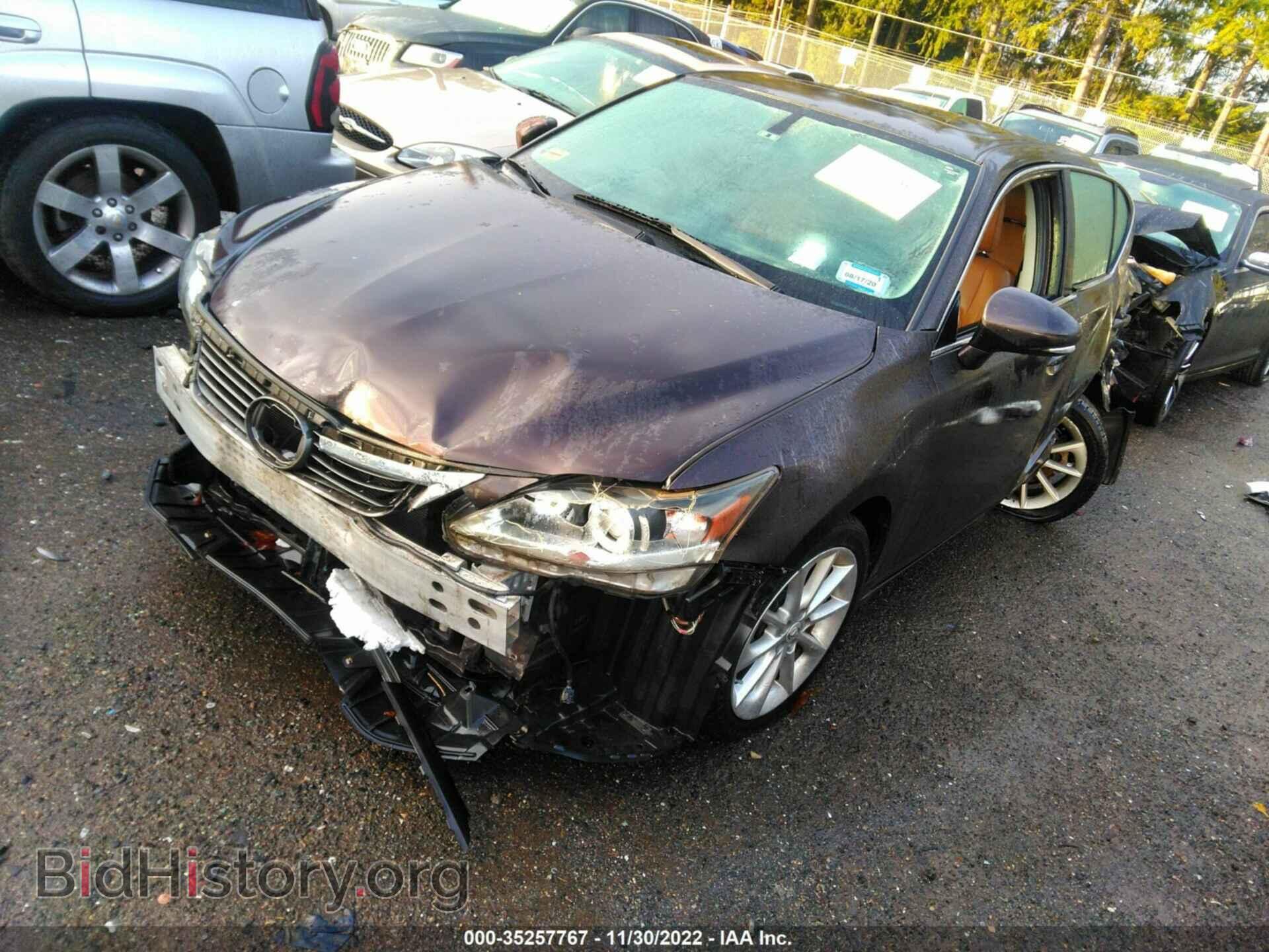 2011 LEXUS CT 200H - VIN: JTHKD5BH5B2029285 - Фото 2