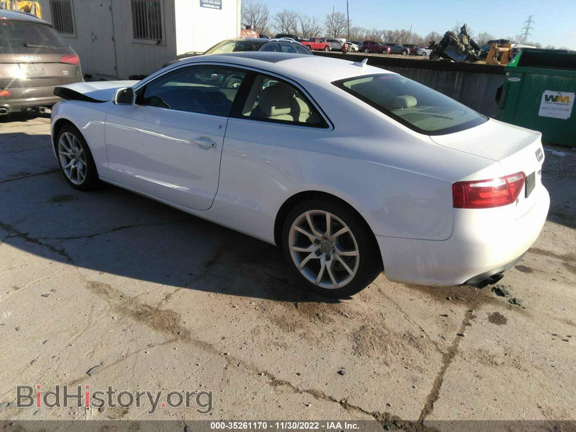 2012 AUDI A5 - VIN: WAUCFAFR7CA035671 - Фото 3