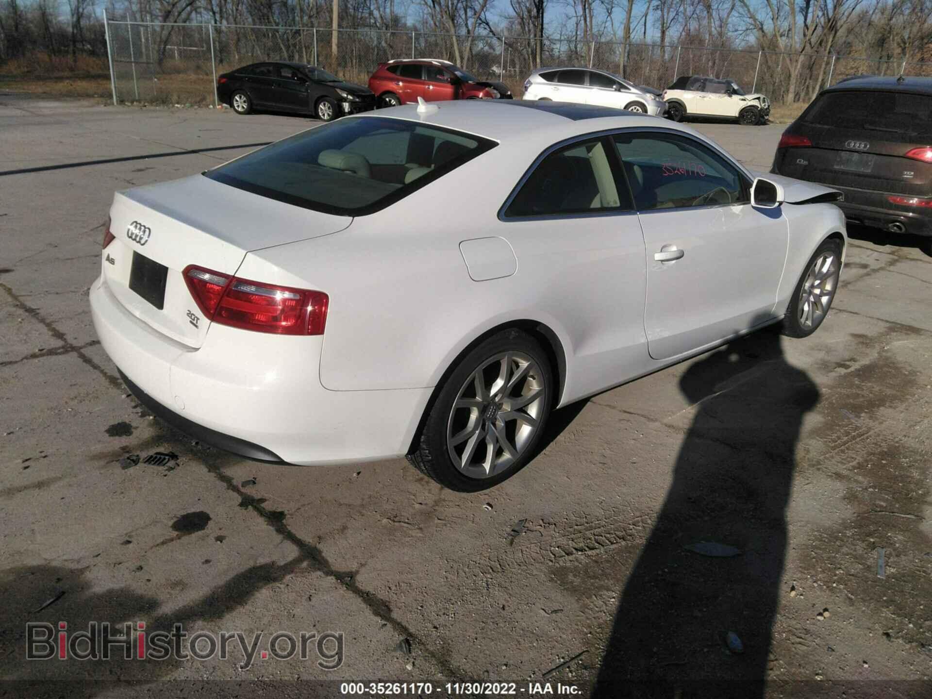 2012 AUDI A5 - VIN: WAUCFAFR7CA035671 - Фото 4