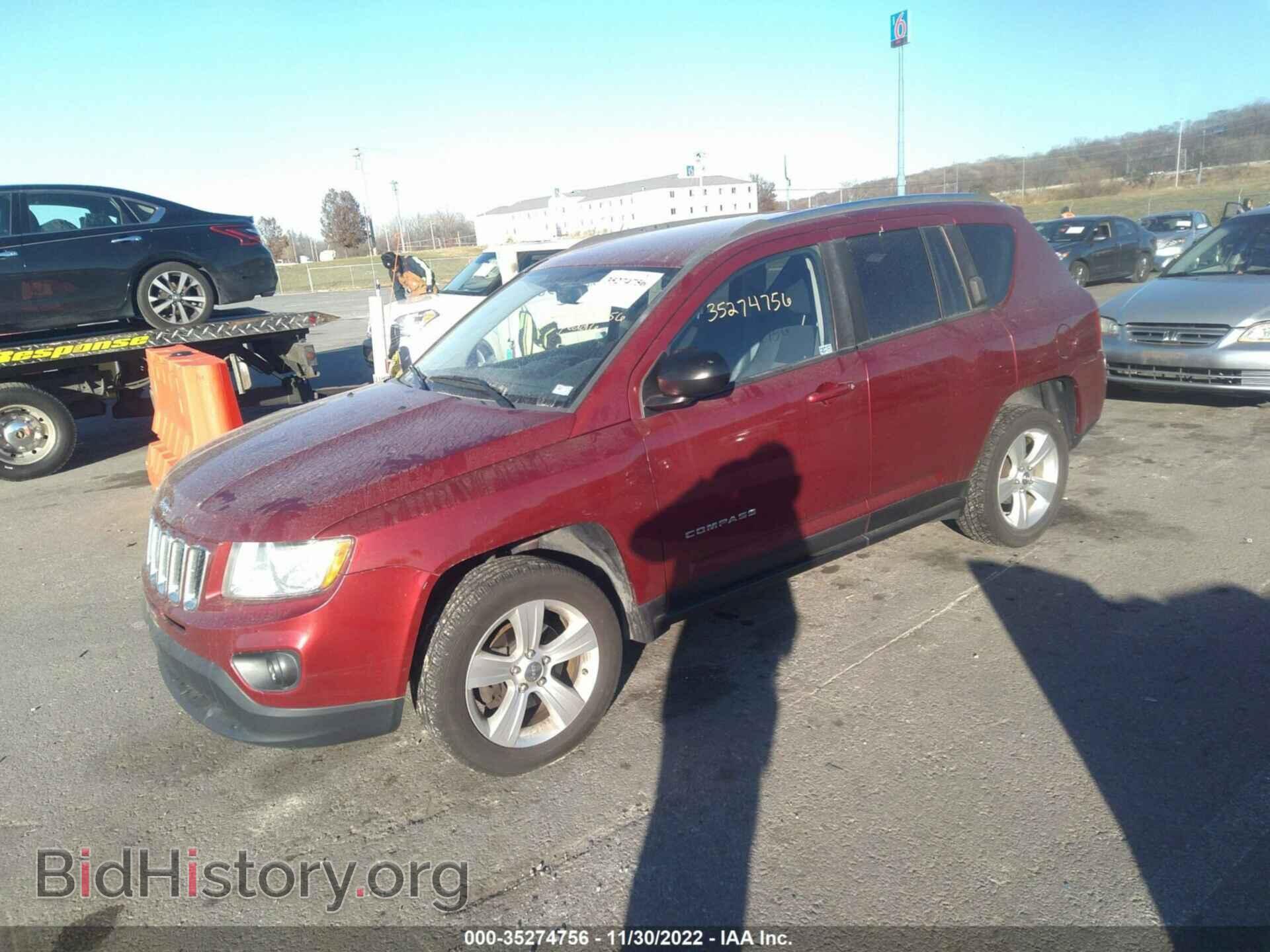 2012 JEEP COMPASS - VIN: 1C4NJCBB6CD634221 - Фото 2