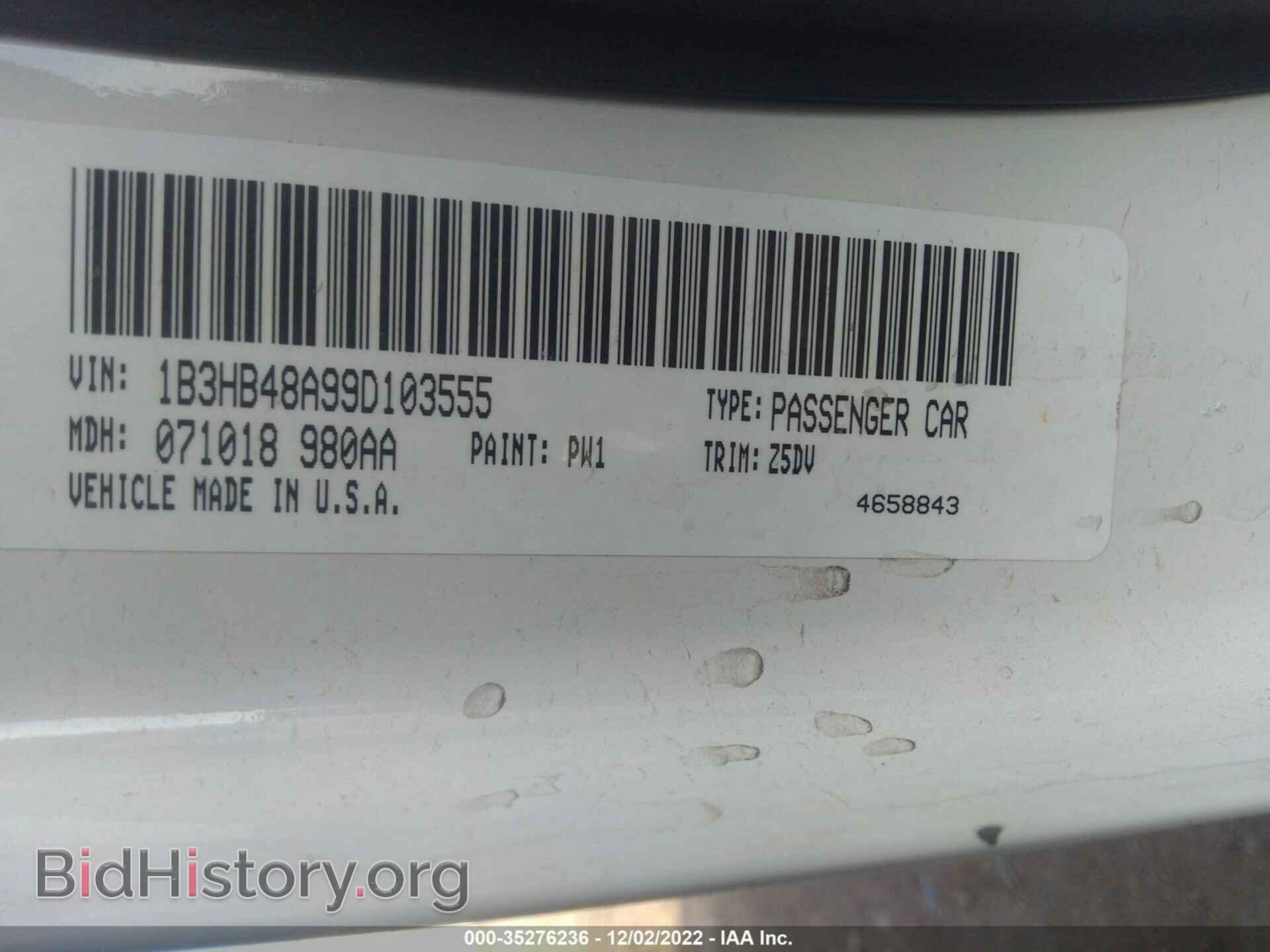 2009 DODGE CALIBER - VIN: 1B3HB48A99D103555 - Photo 9
