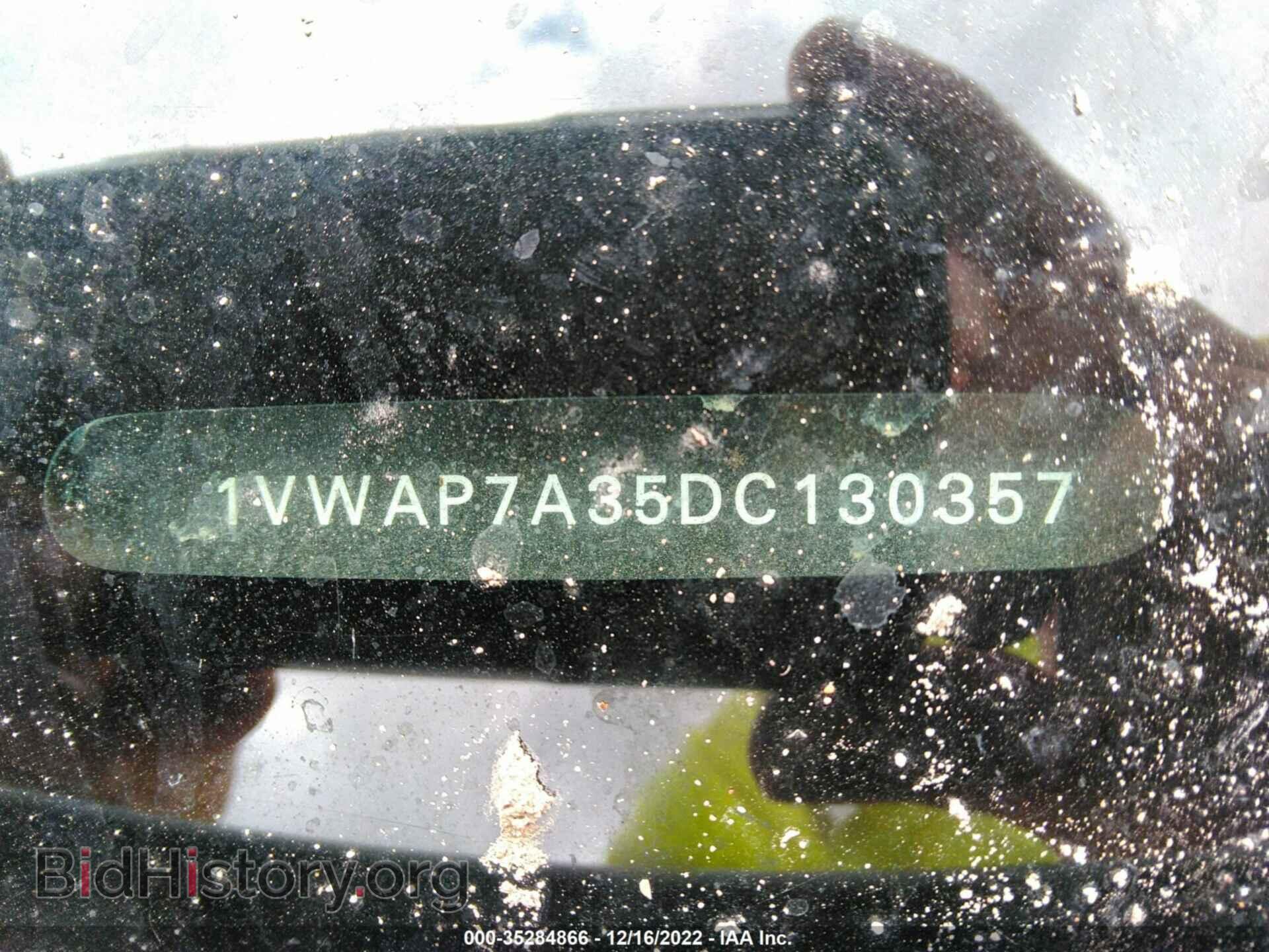 2013 VOLKSWAGEN PASSAT - VIN: 1VWAP7A35DC130357 - Фото 9