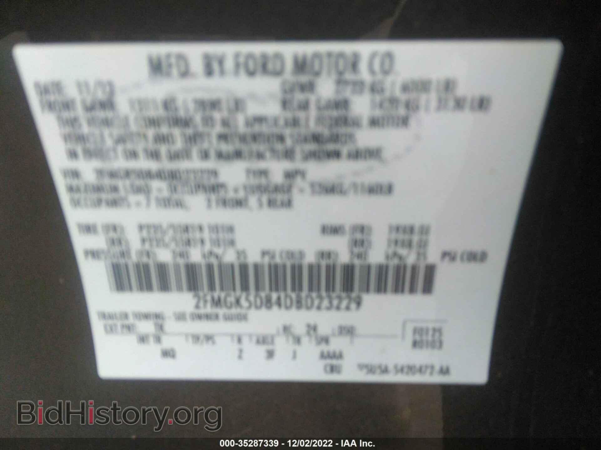 2013 FORD FLEX - VIN: 2FMGK5D84DBD23229 - Photo 9