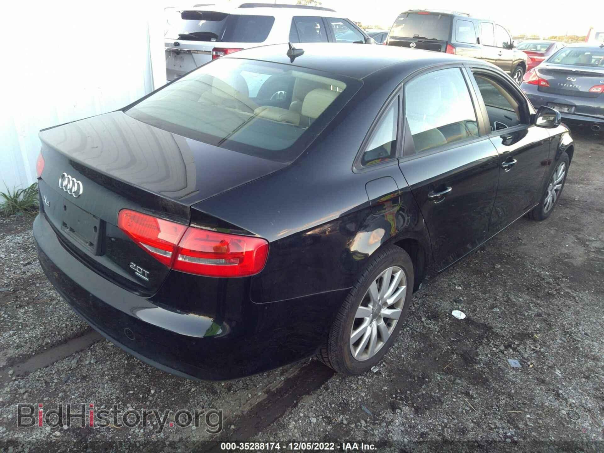 2013 AUDI A4 - VIN: WAUBFAFL5DN019051 - Фото 4