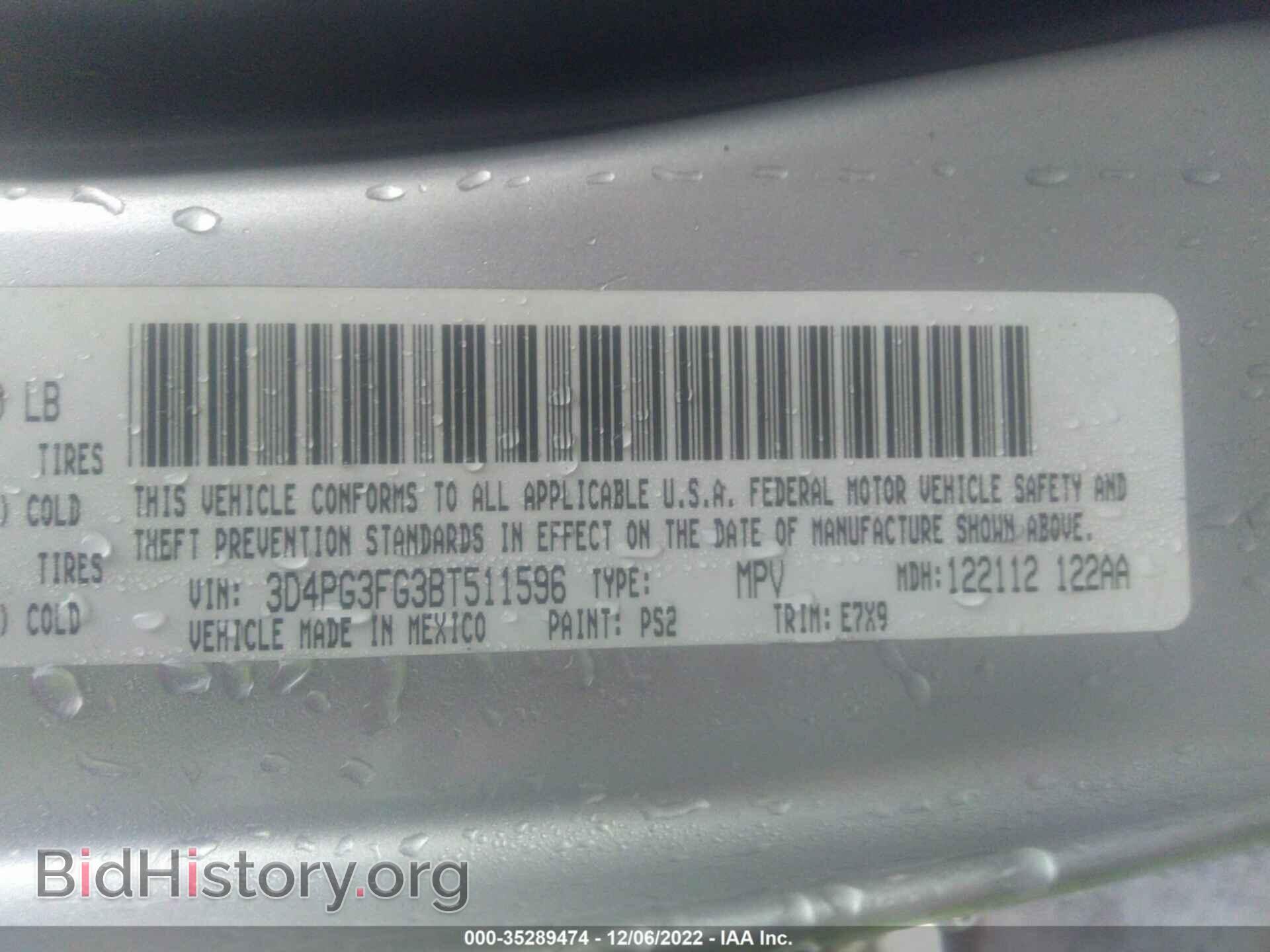 2011 DODGE JOURNEY - VIN: 3D4PG3FG3BT511596 - Photo 9