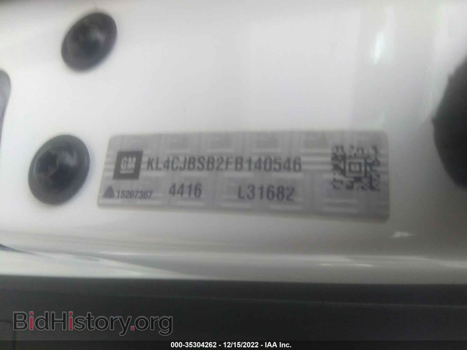 2015 BUICK ENCORE - VIN: KL4CJBSB2FB140546 - Photo 9