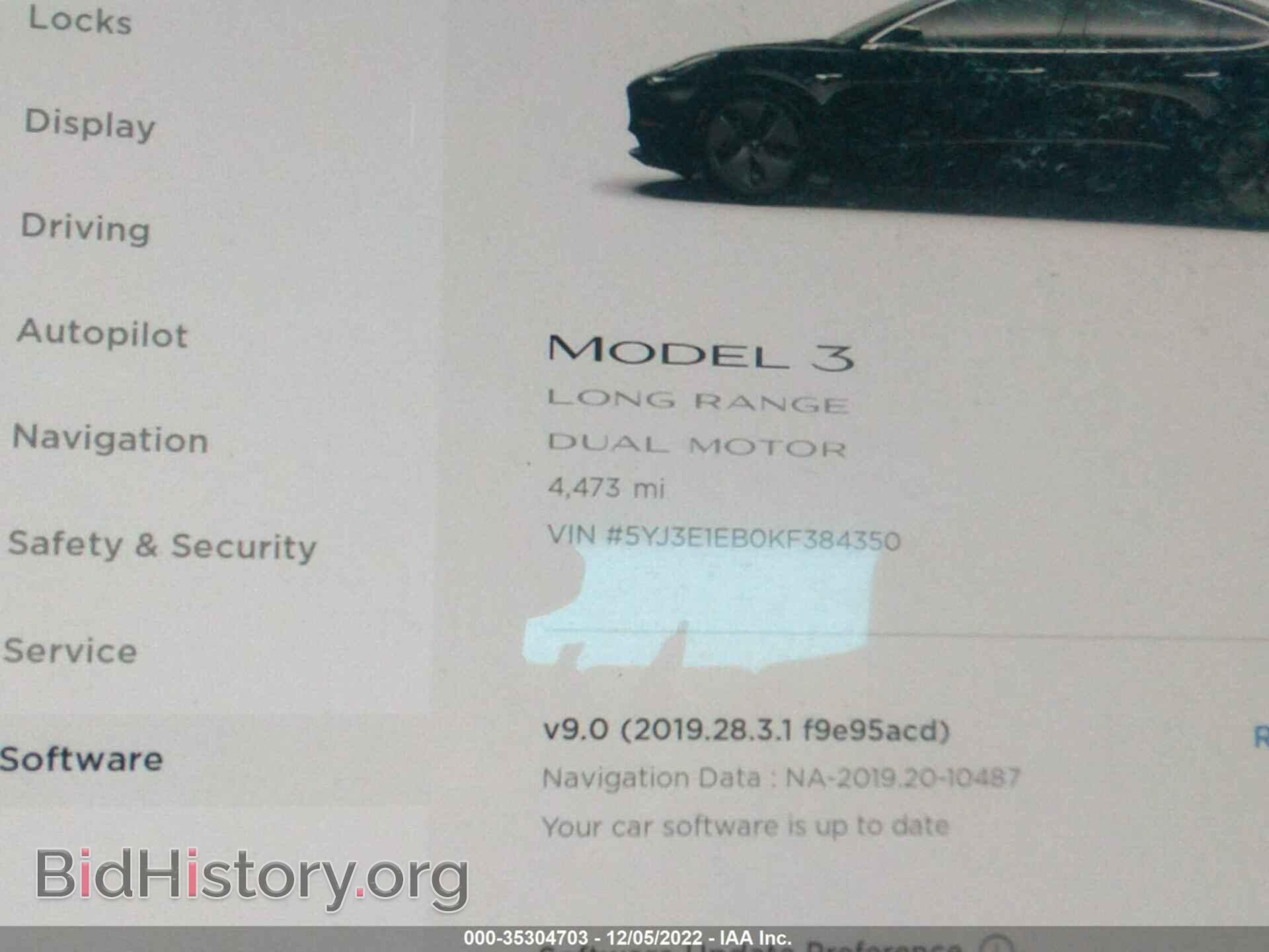 2019 TESLA MODEL 3 - VIN: 5YJ3E1EB0KF384350 - Photo 7