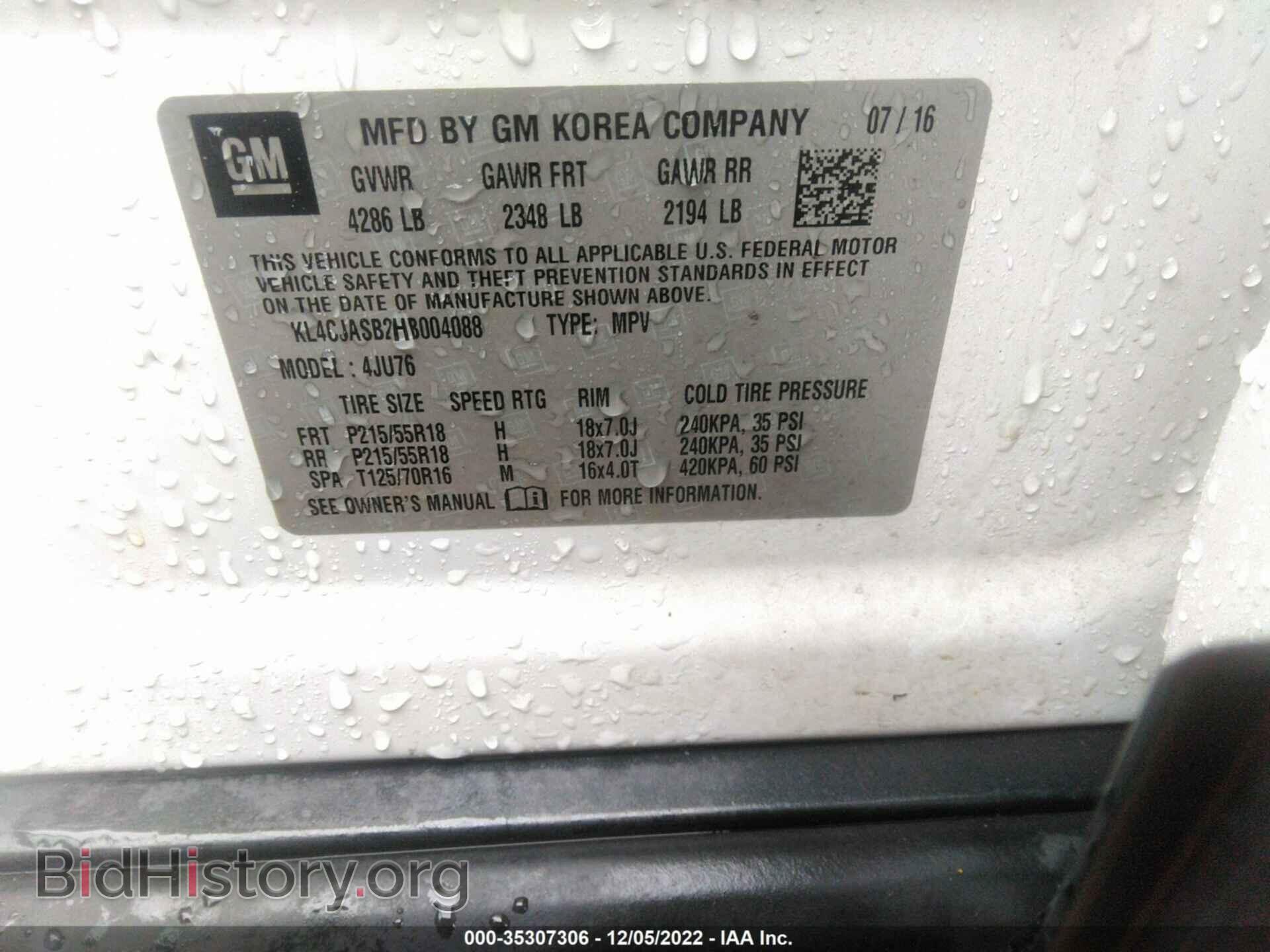 2017 BUICK ENCORE - VIN: KL4CJASB2HB004088 - Photo 9