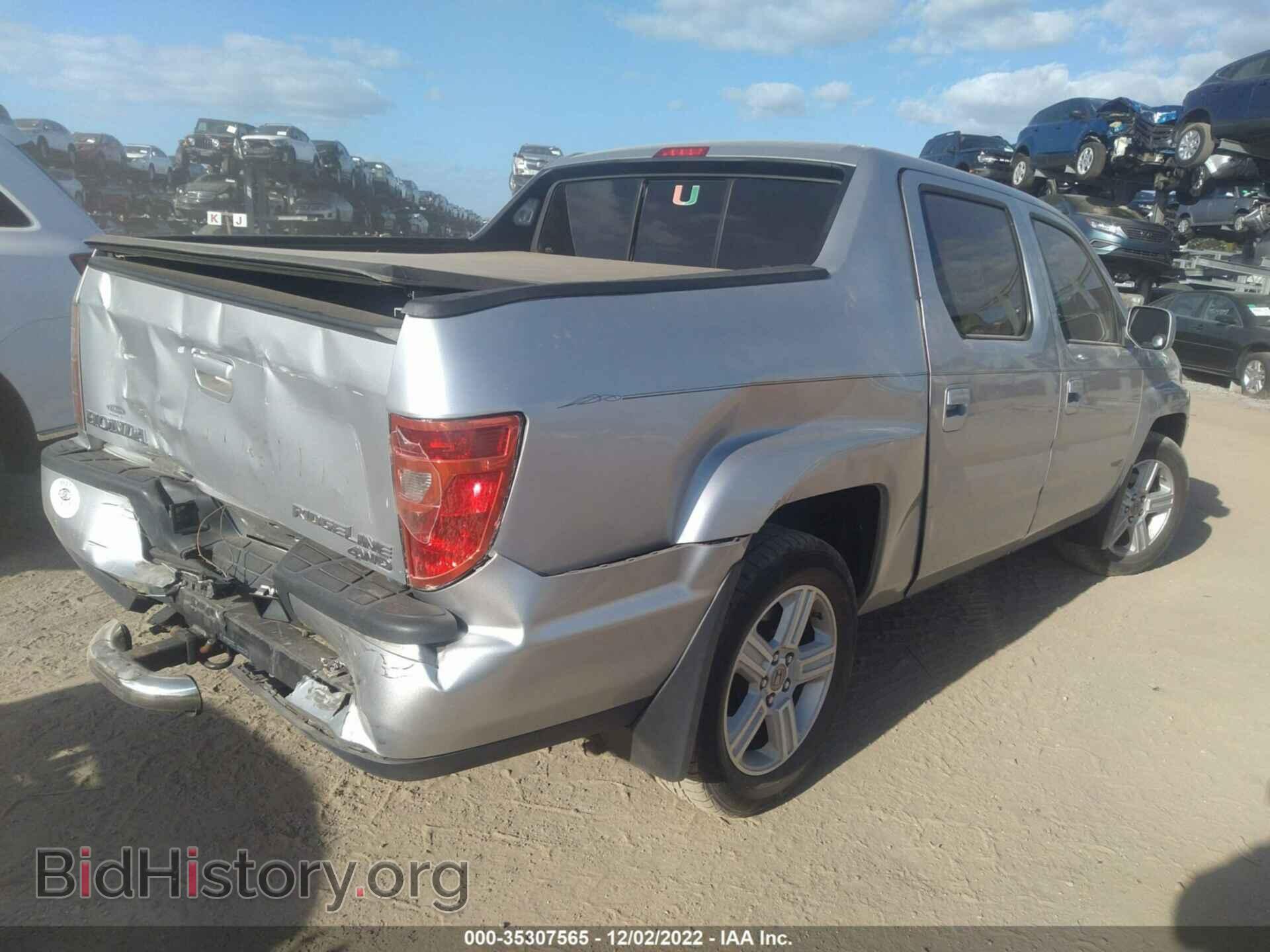 2011 HONDA RIDGELINE - VIN: 5FPYK1F59BB452790 - Фото 4