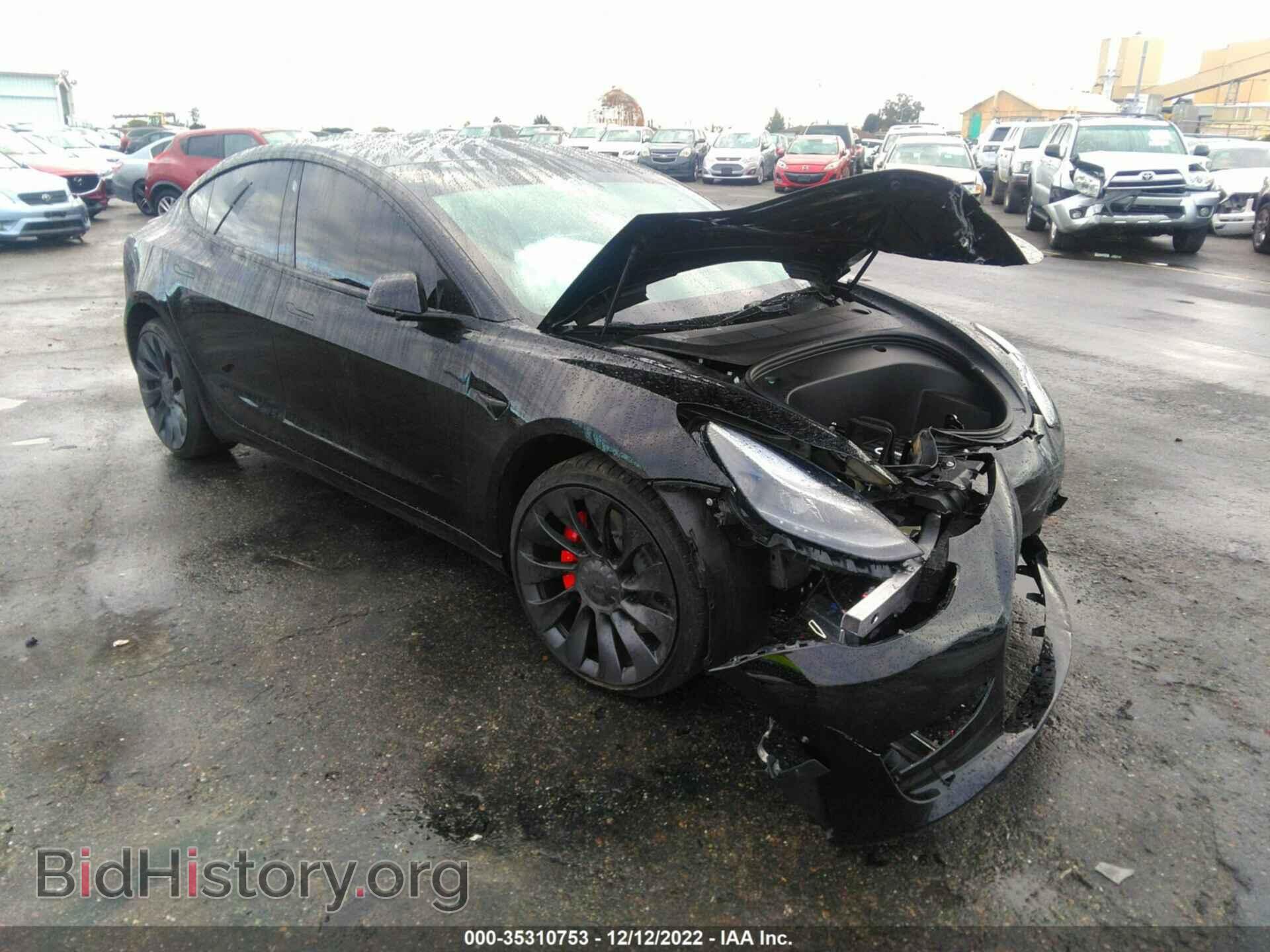 Photo 5YJ3E1EC9NF317341 - TESLA MODEL 3 2022