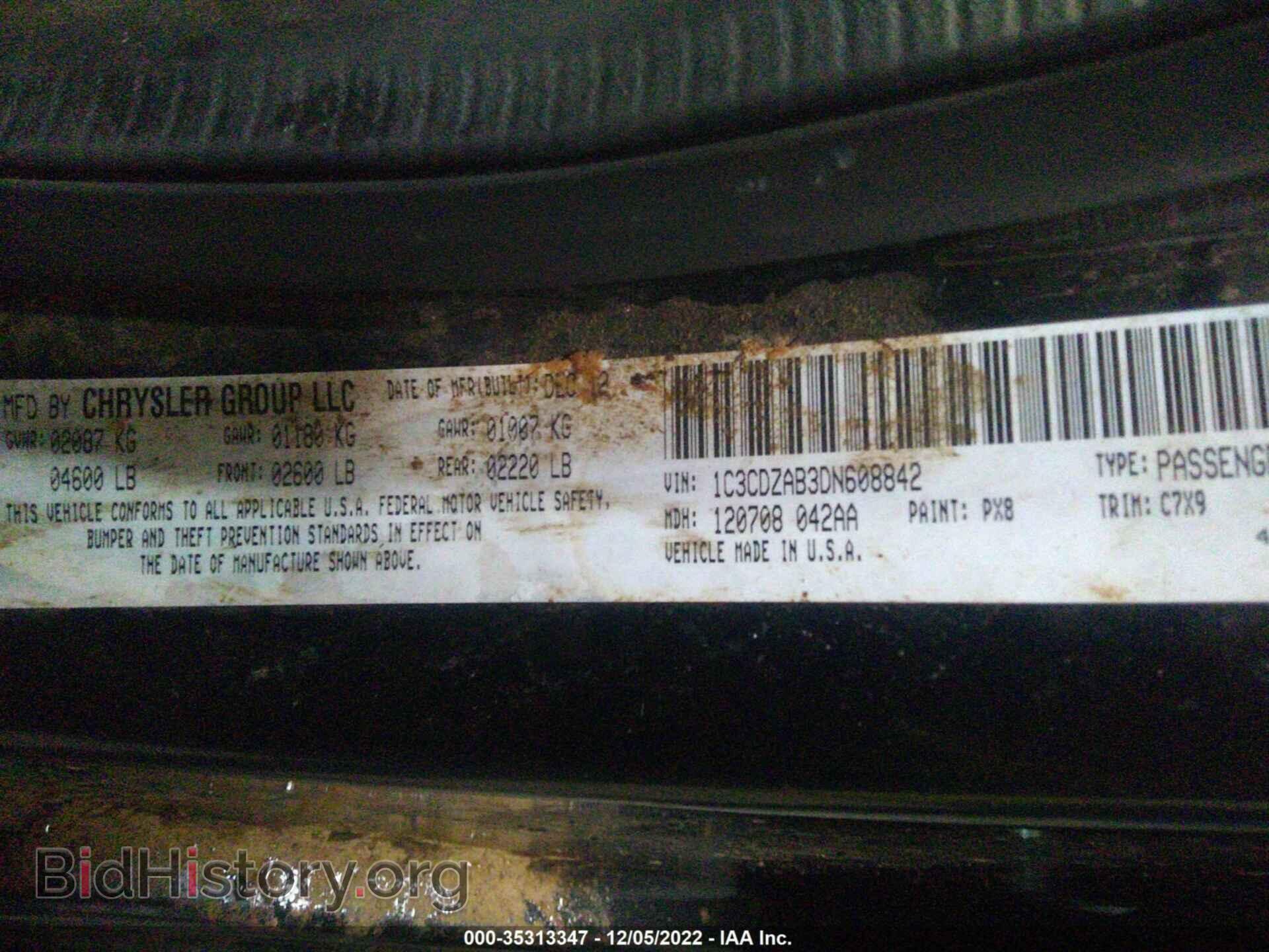 2013 DODGE AVENGER - VIN: 1C3CDZAB3DN608842 - Photo 9