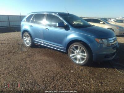 2009 Ford EDGE Sport, голубой — VIN 2FMDK30C19BA65616, IAAI