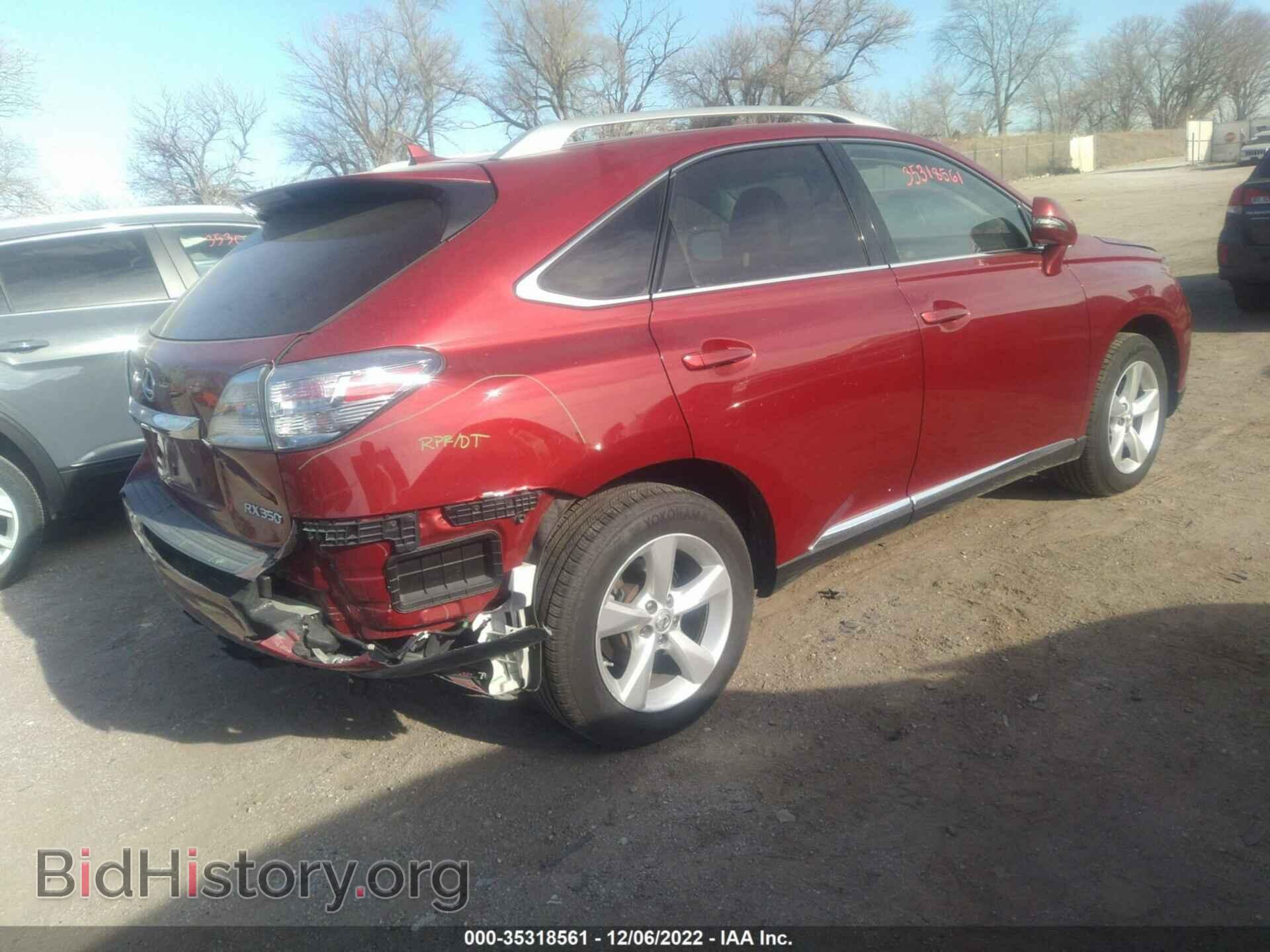 2011 LEXUS RX 350 - VIN: 2T2BK1BAXBC104191 - Фото 4