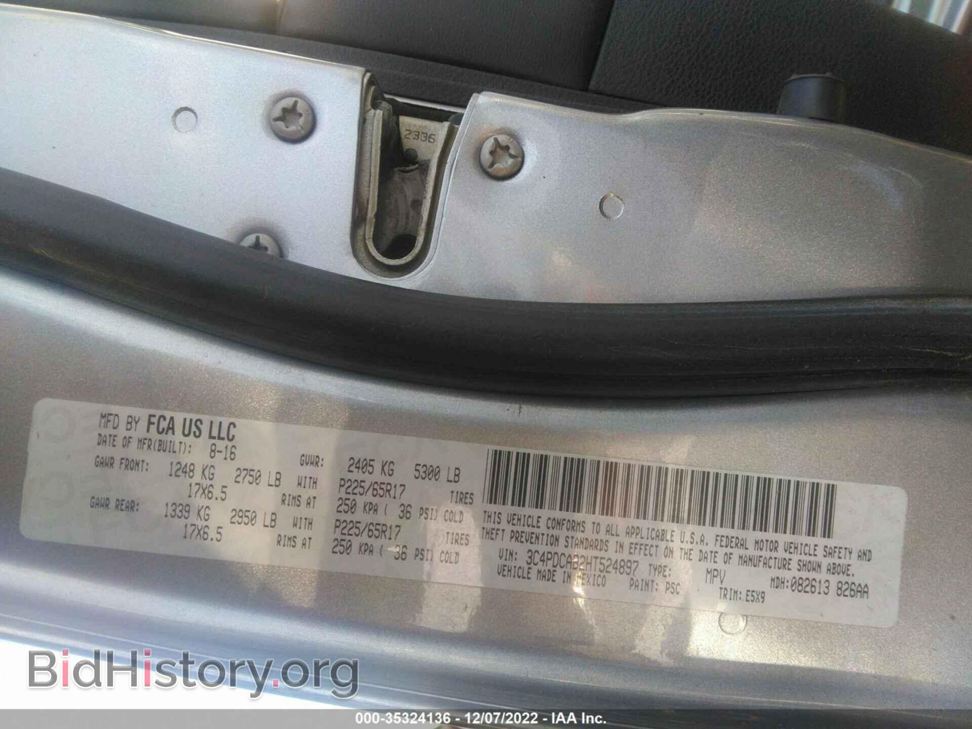 2017 DODGE JOURNEY - VIN: 3C4PDCAB2HT524897 - Photo 9