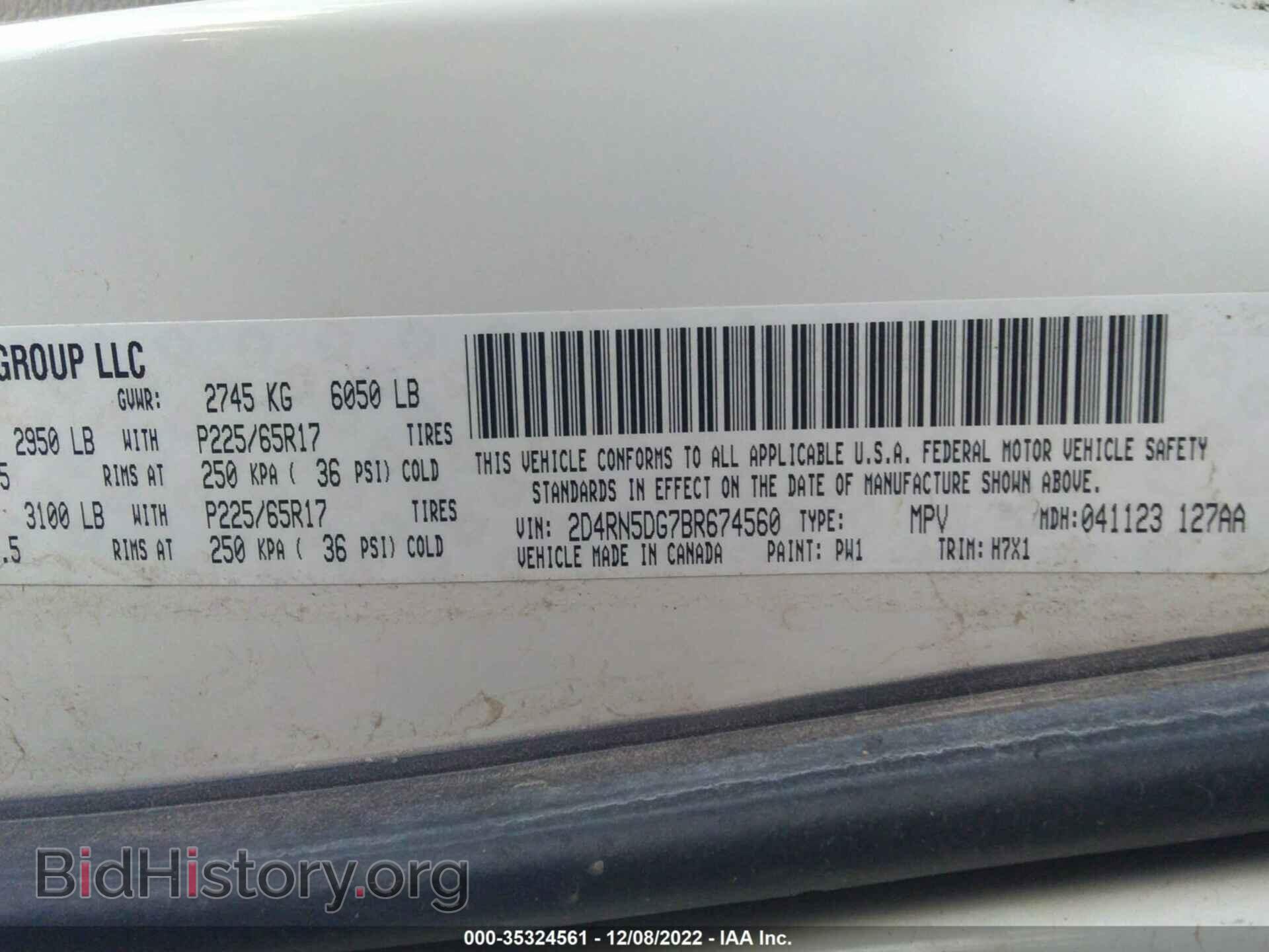 2011 DODGE GRAND CARAVAN - VIN: 2D4RN5DG7BR674560 - Фото 9