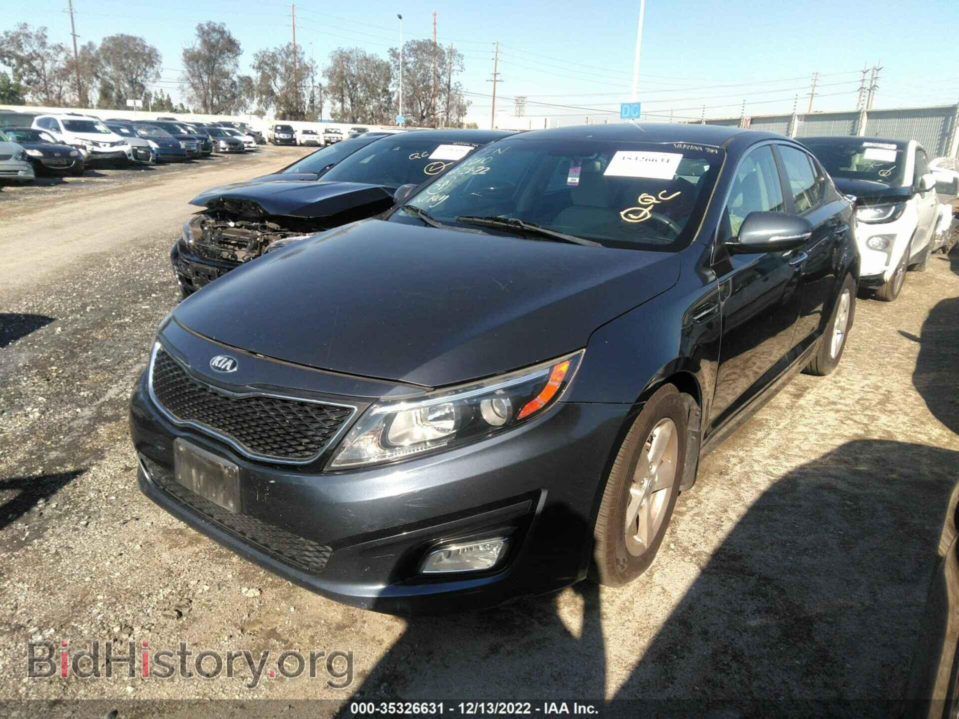 2015 KIA OPTIMA - VIN: KNAGM4A74F5528820 - Фото 2
