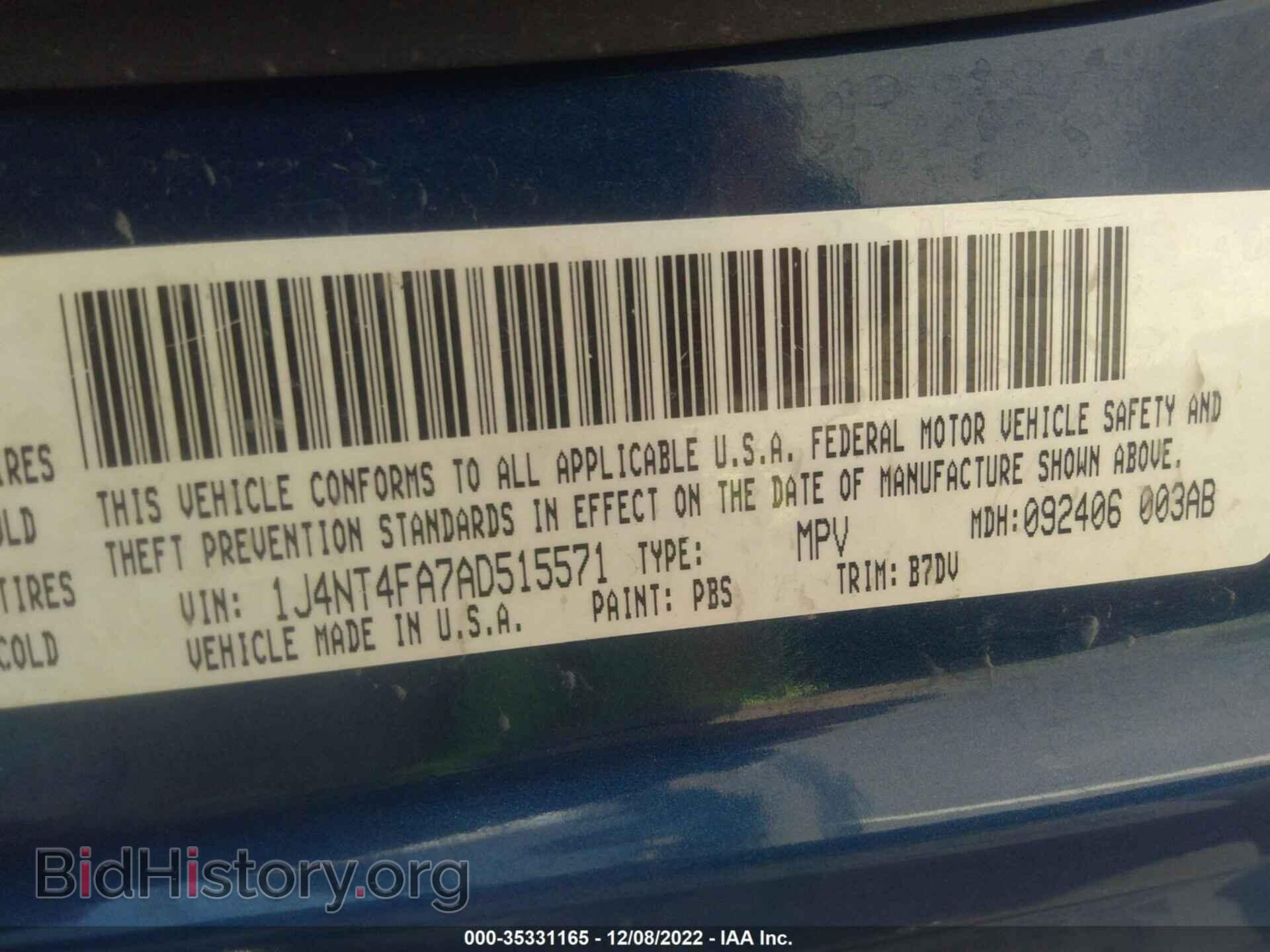 2010 JEEP COMPASS - VIN: 1J4NT4FA7AD515571 - Фото 9